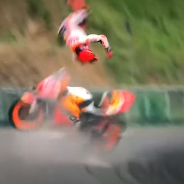 Marquez stürzte schwer.