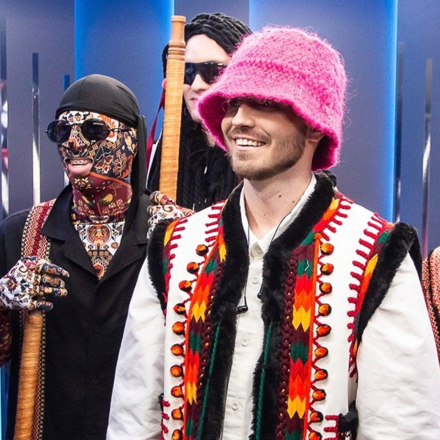 Die ukrainische Band Kalush Orchestra performt den Song "Stefania" beim ESC.