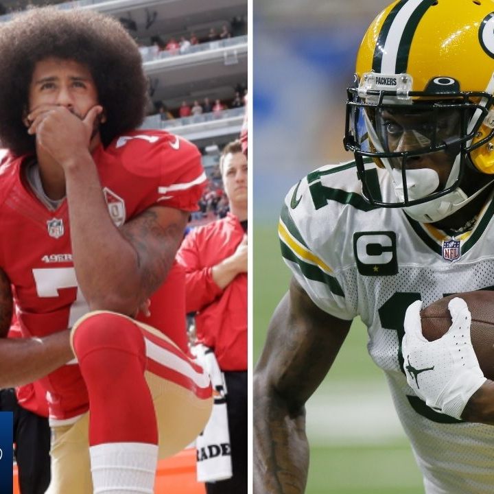 Colin Kaepernick und Devante Adams.