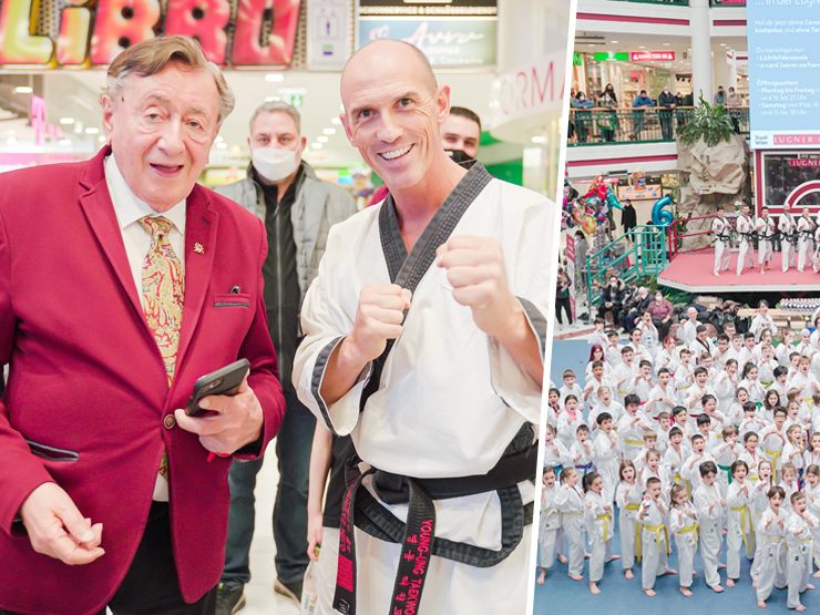 Auch Richard Lugner schaute beim Taekwondo-Turnier in der Lugner City zu.