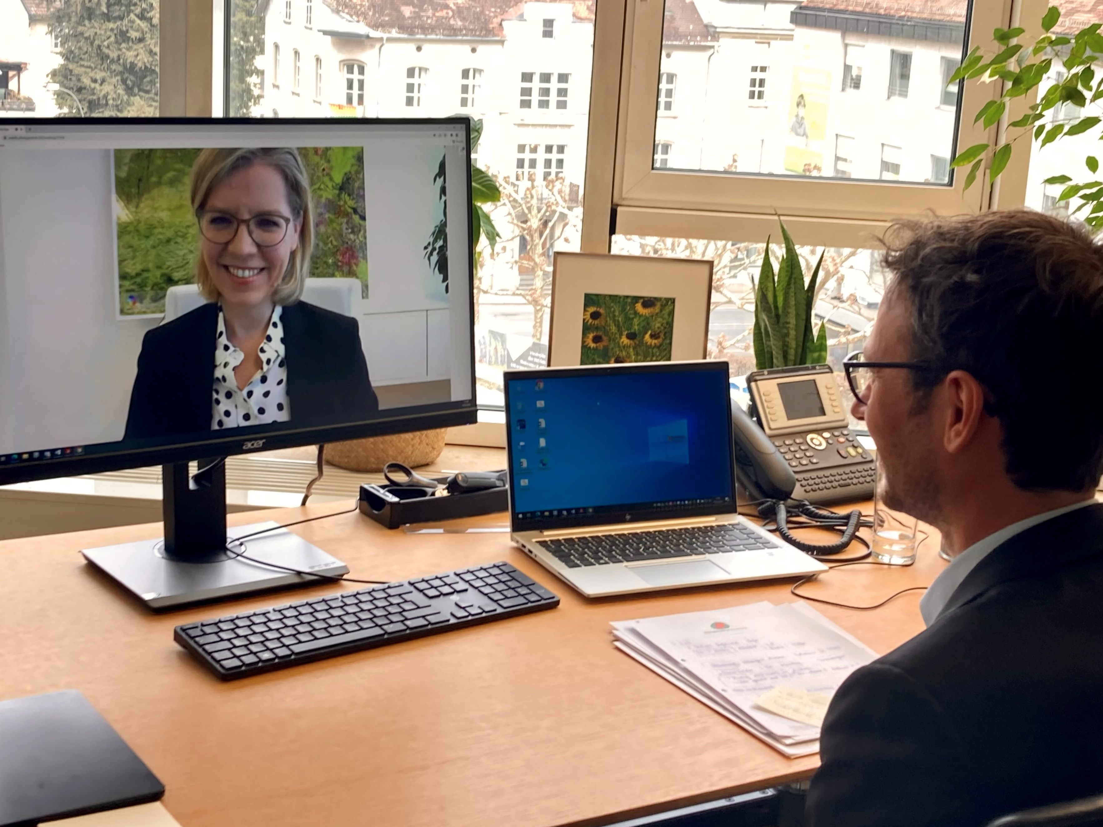 Klimaschutzministerin Gewessler und Landesrat Daniel Zadra