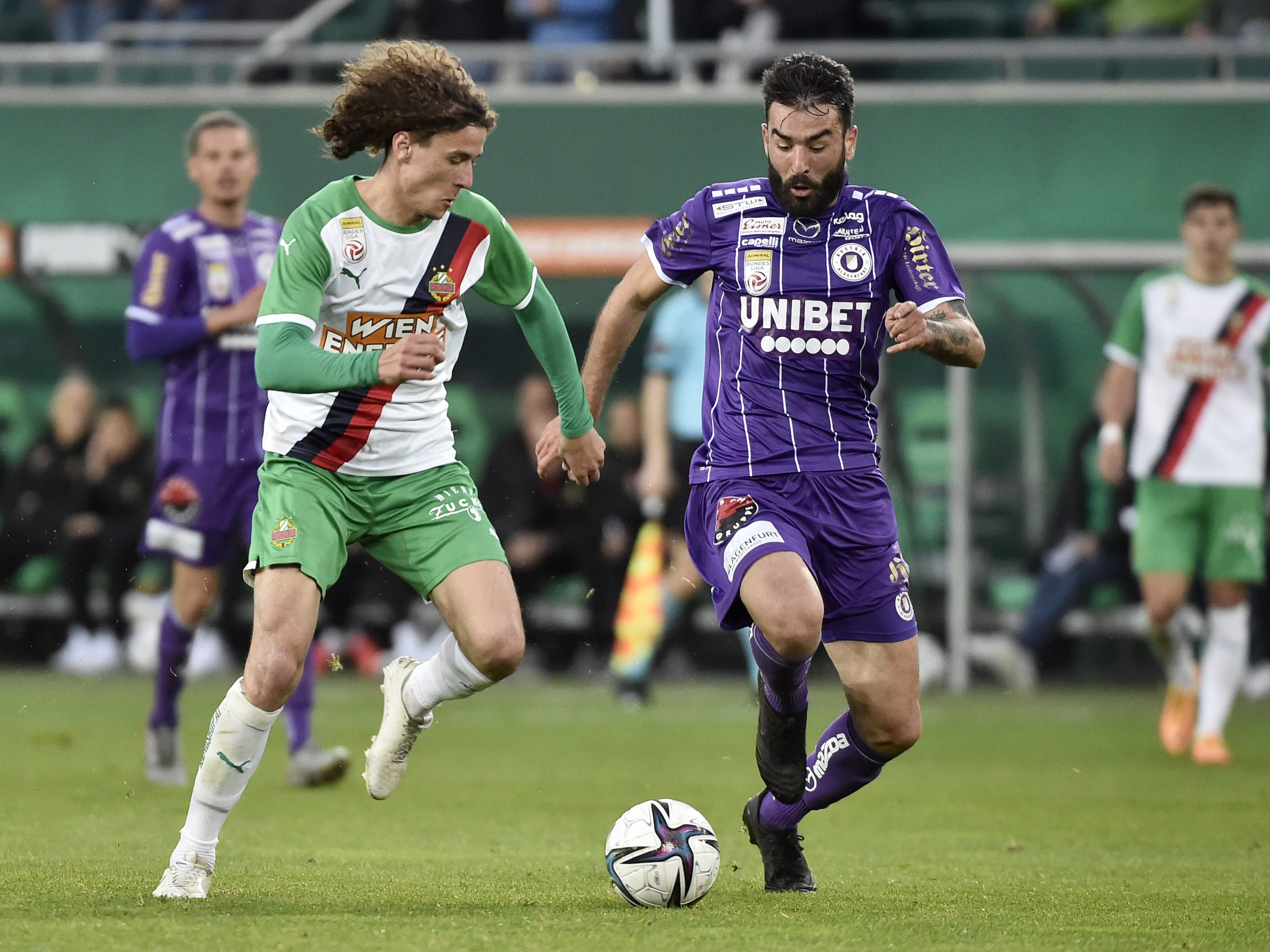 Rapid erkämpfte bei Derby-Generalrobe 2:2 gegen Klagenfurt. Rapid erkämpfte bei Derby-Generalrobe 2:2 gegen Klagenfurt.