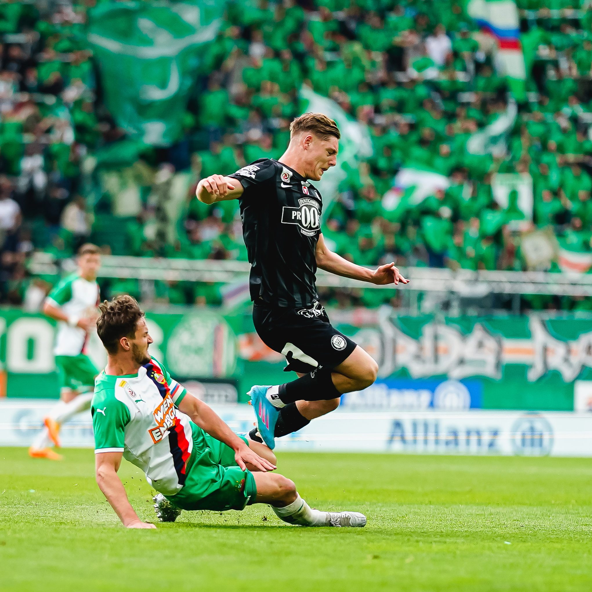 Keinen Sieger gab beim Match Rapid Wien gegen Sturm Graz.