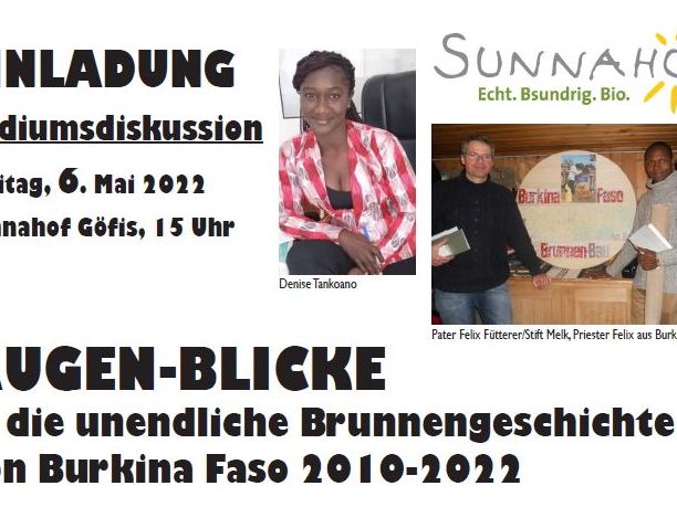 Informative Podiumsdiskussion zum Brunnenbau in Burkina Faso. Informative Podiumsdiskussion zum Brunnenbau in Burkina Faso.