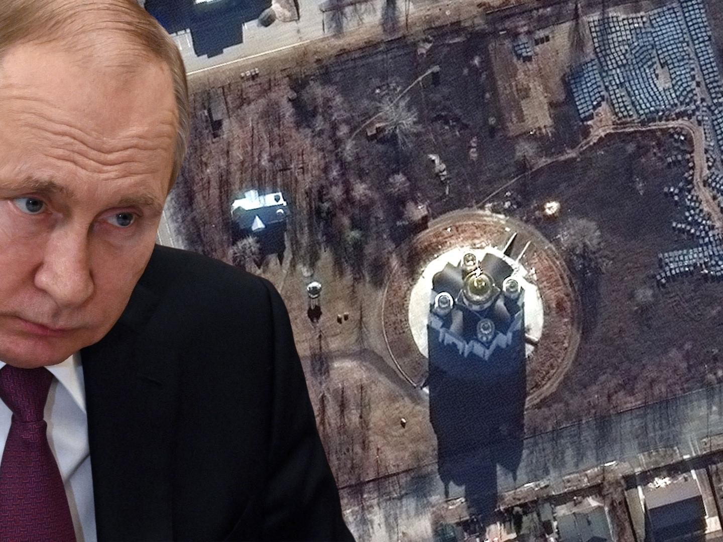 Satellitenbilder der zerstörten ukrainischen Stadt Butscha zeigen, dass Moskaus Darstellung nicht stimmt.