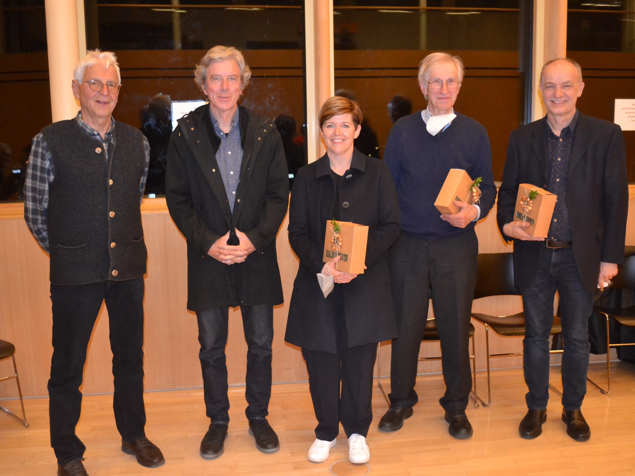 Luis Bär , Albert Lingg, Heidi Kaufmann, Elmar Simma und Karl Bitschnau.