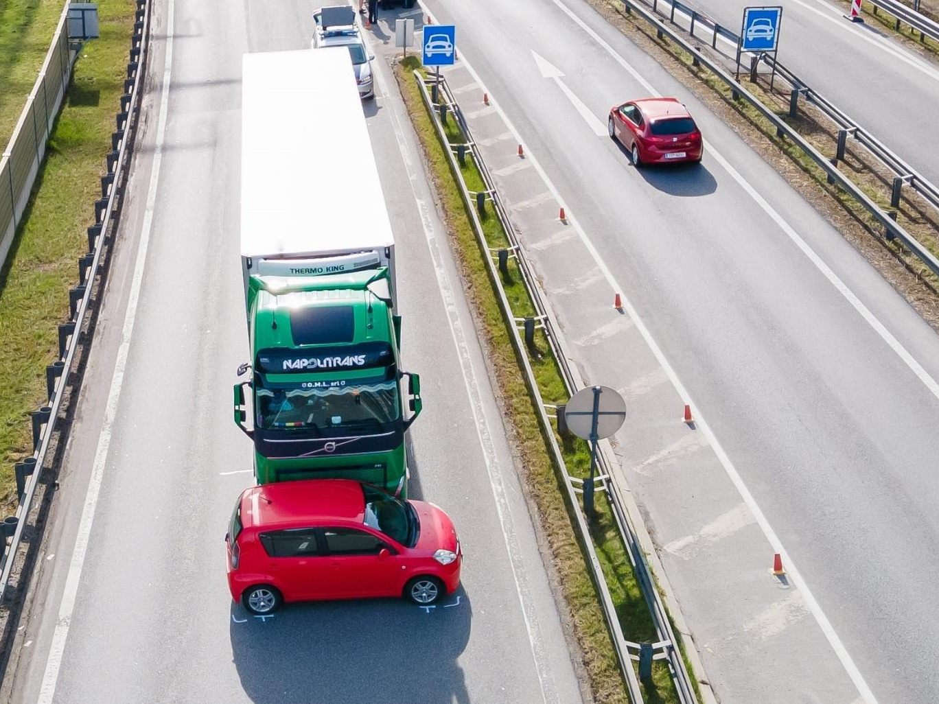Kollision auf A14