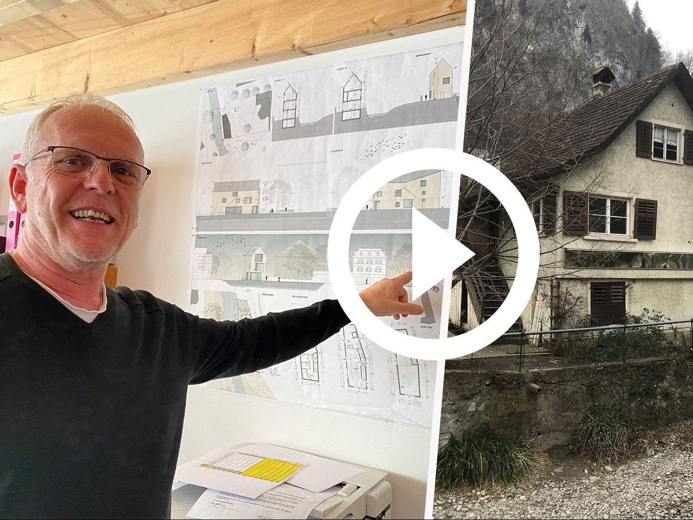 Das ehemalige Waschhaus wird abgerissen. Das ehemalige Waschhaus wird abgerissen.