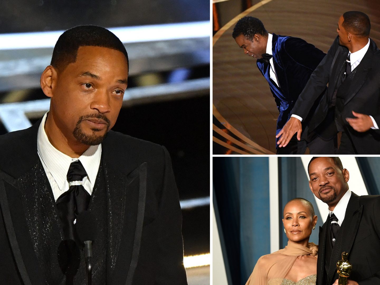 Auf der Bühne den Komiker Chris Rock geschlagen