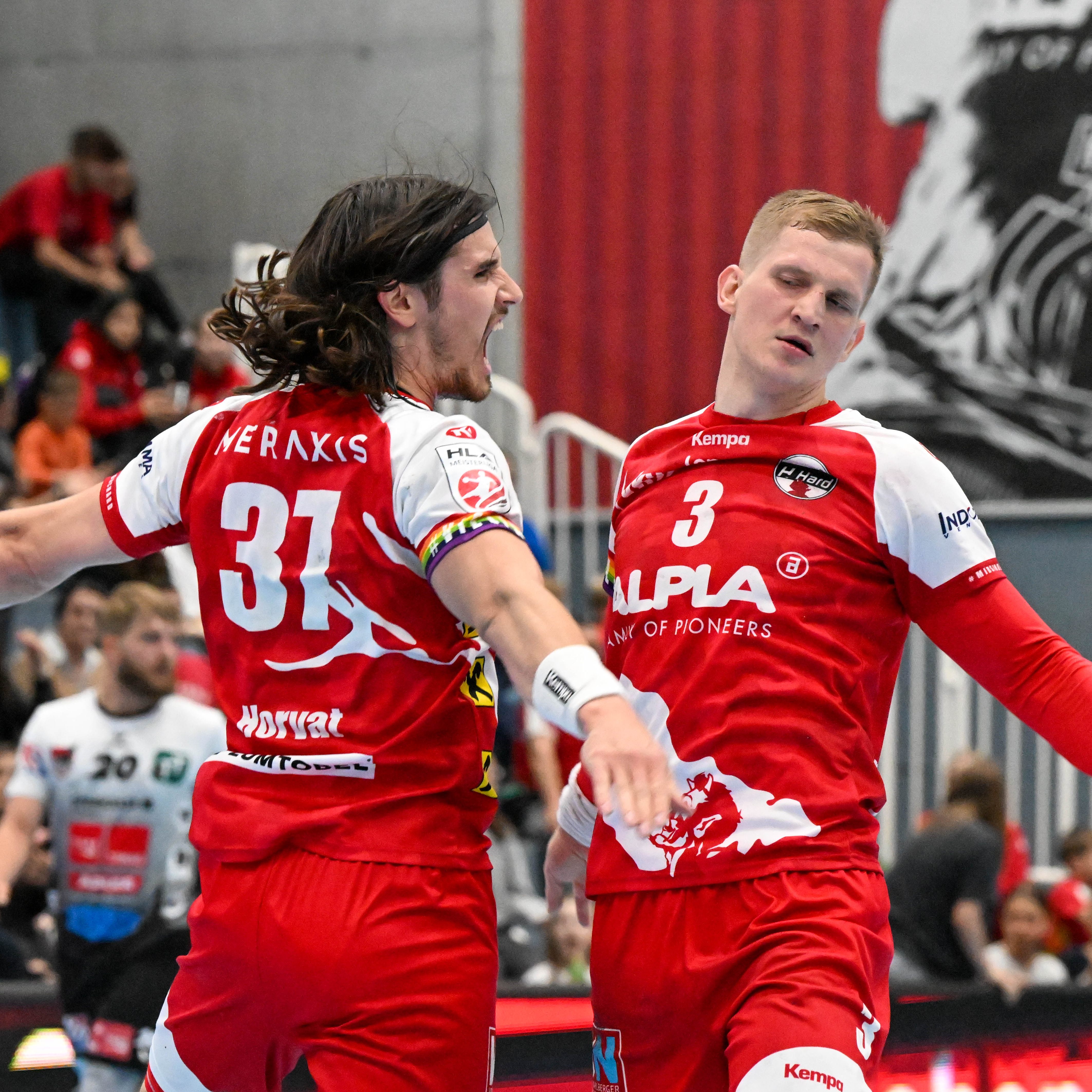 van Horvat and Karolis Antanavicius waren heute die Topscorer der Harder.