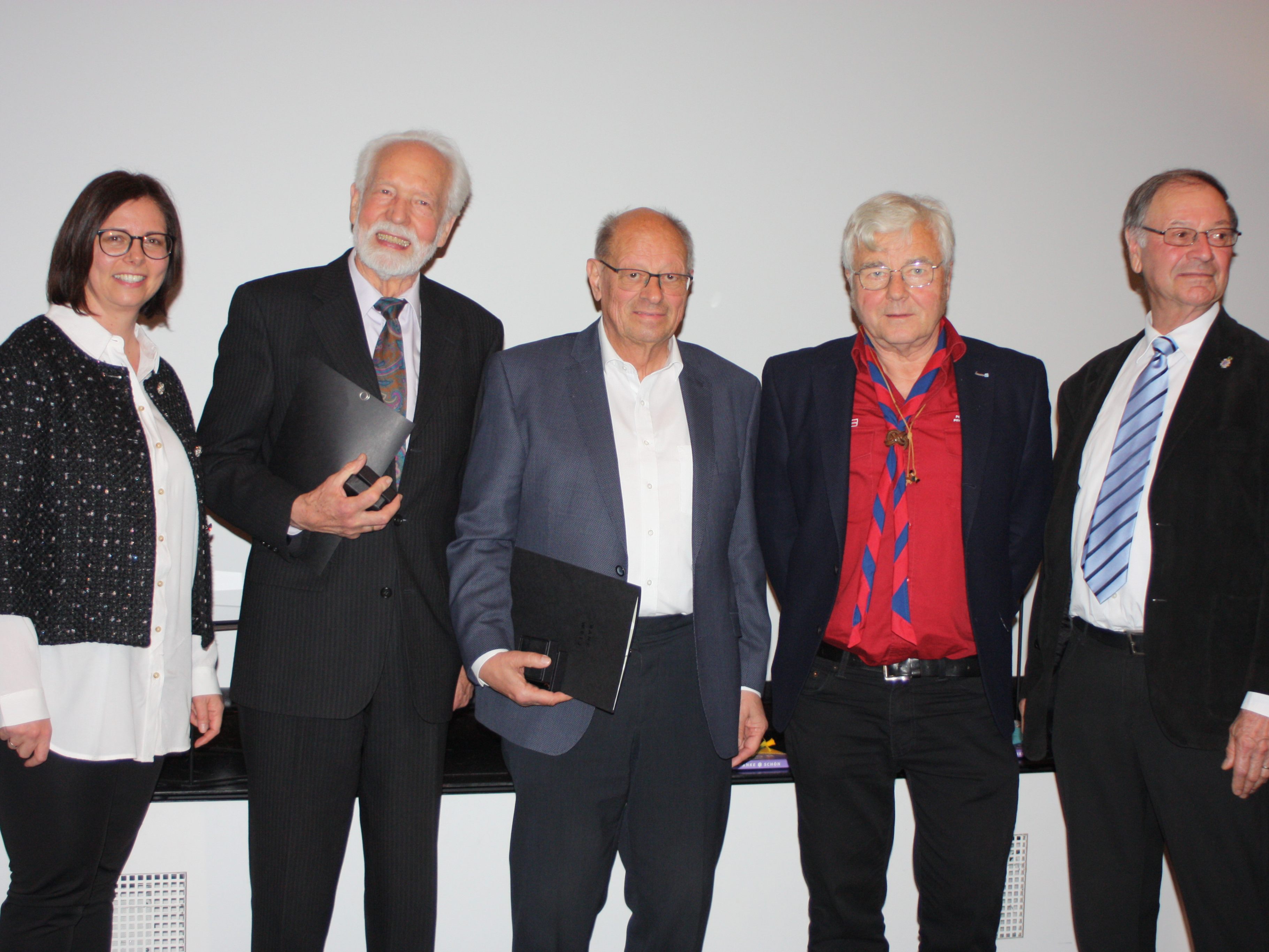 Bürgermeisterin Katharina Wöss-Krall, Werner Sonderegger, Herwig Thurnher, Peter Mück, Albert Ruetz.