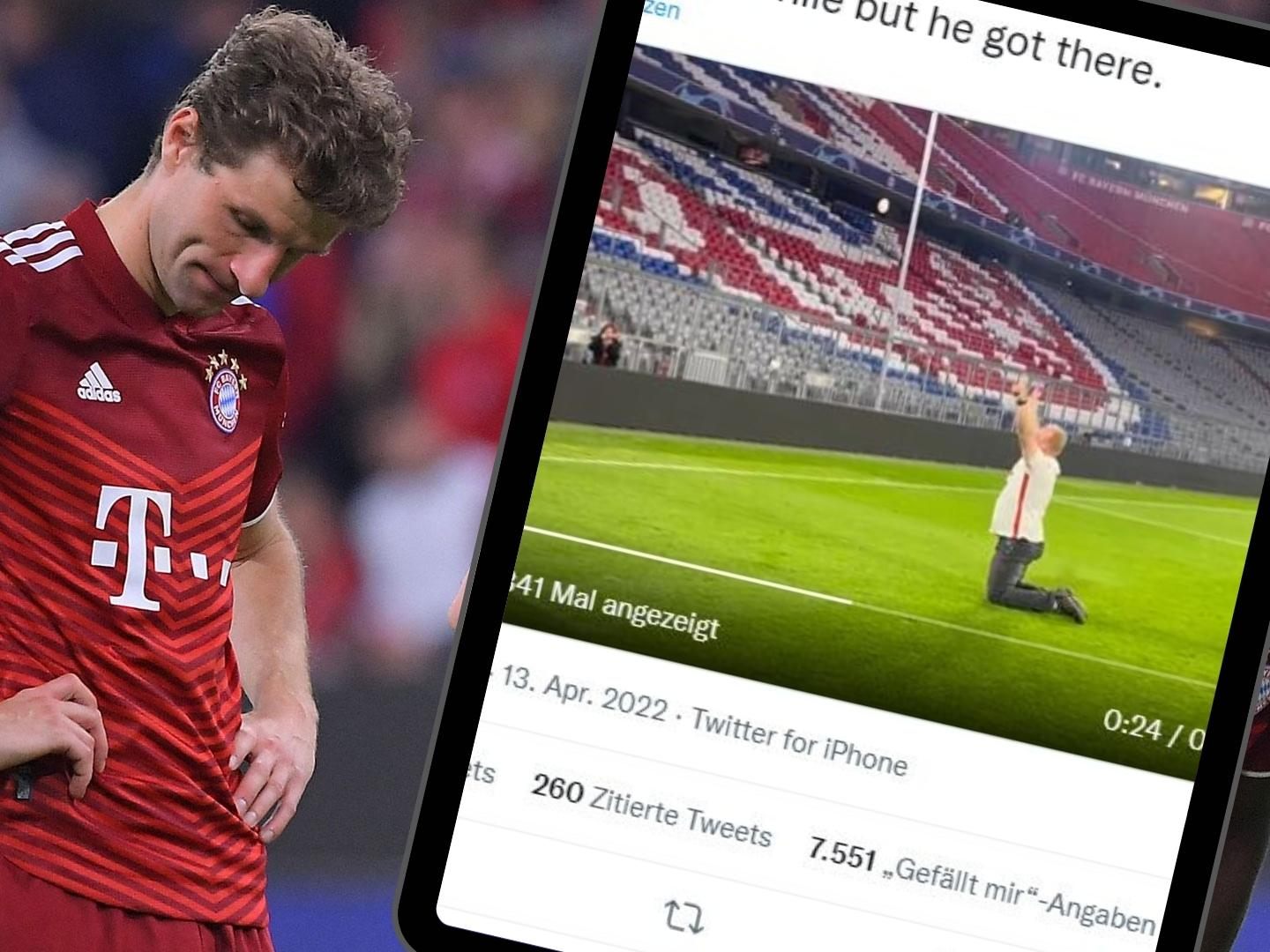 Köln-Fan jubelt nach Abpfiff über CL-Aus des FC Bayern München