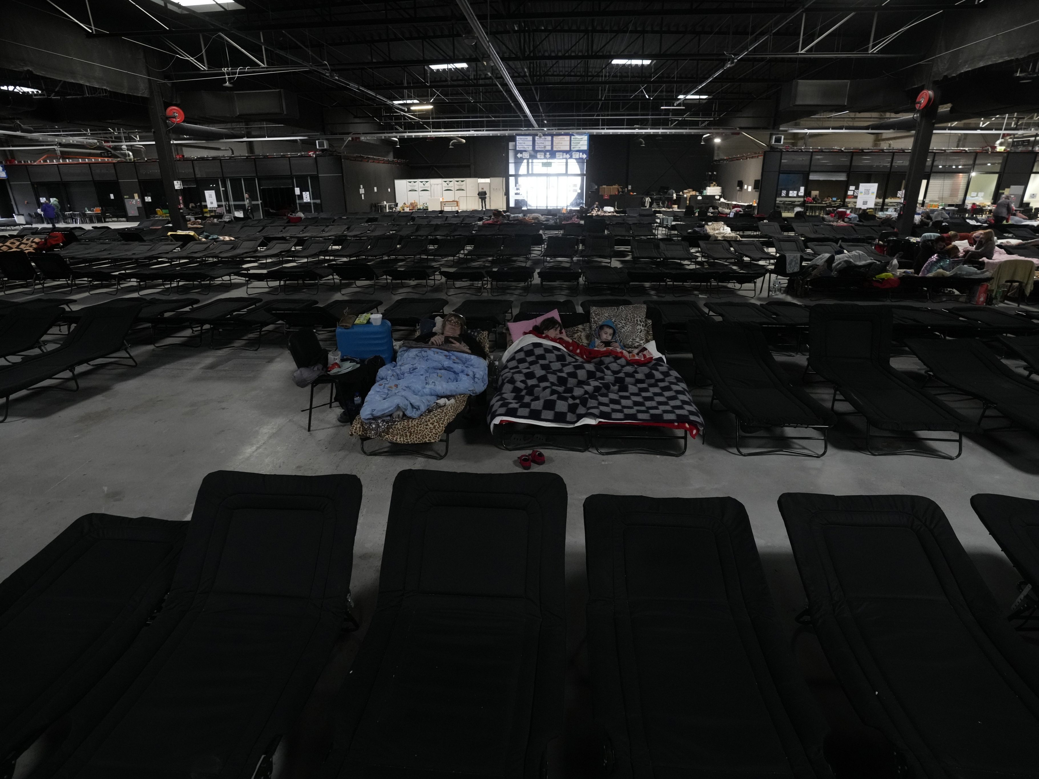 Viele ukrainische Flüchtlinge haben Polen erreicht.