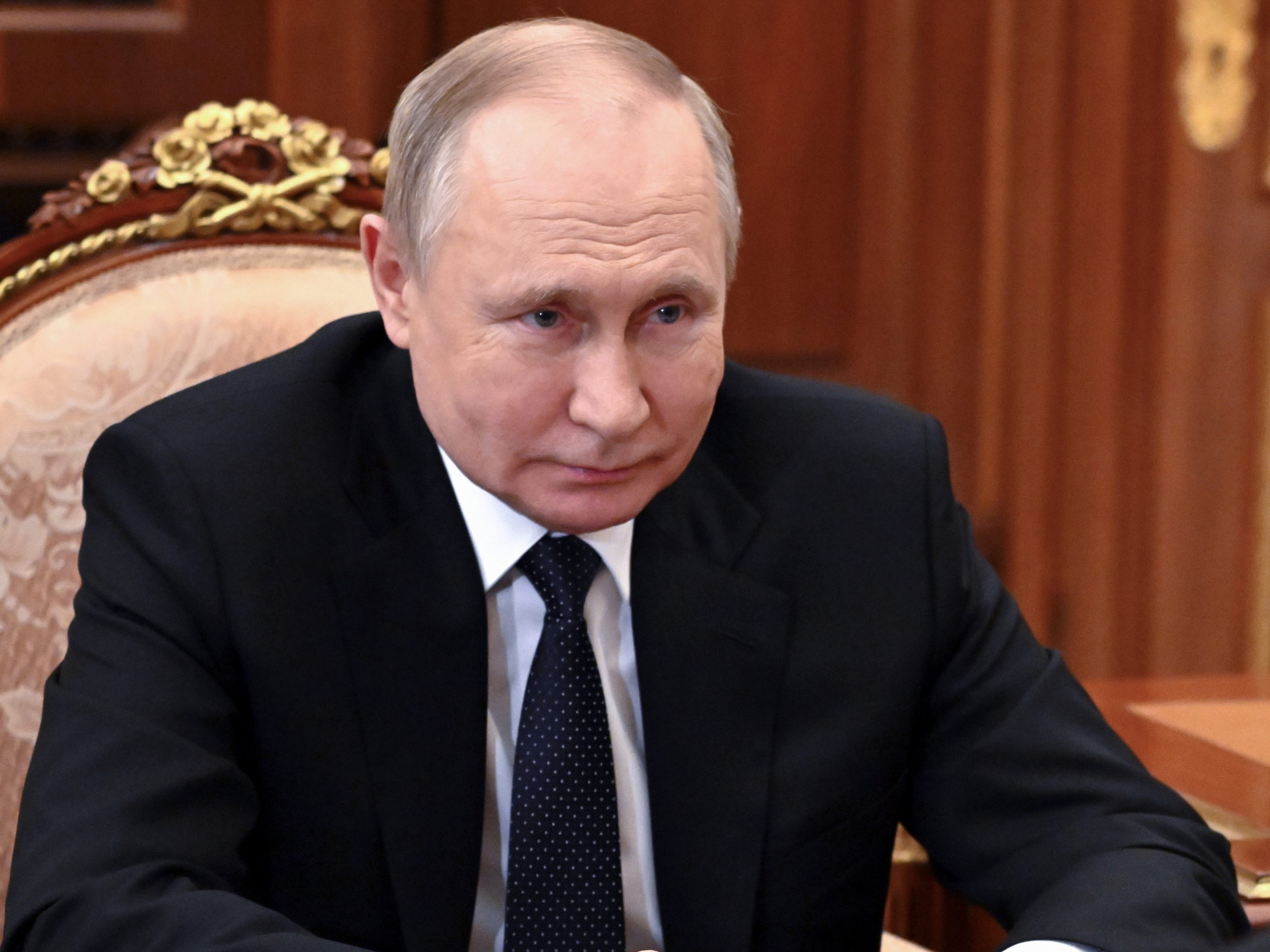 Putin hat die ukrainische Hafenstadt Mariupol als erobert erklärt. Putin hat die ukrainische Hafenstadt Mariupol als erobert erklärt.
