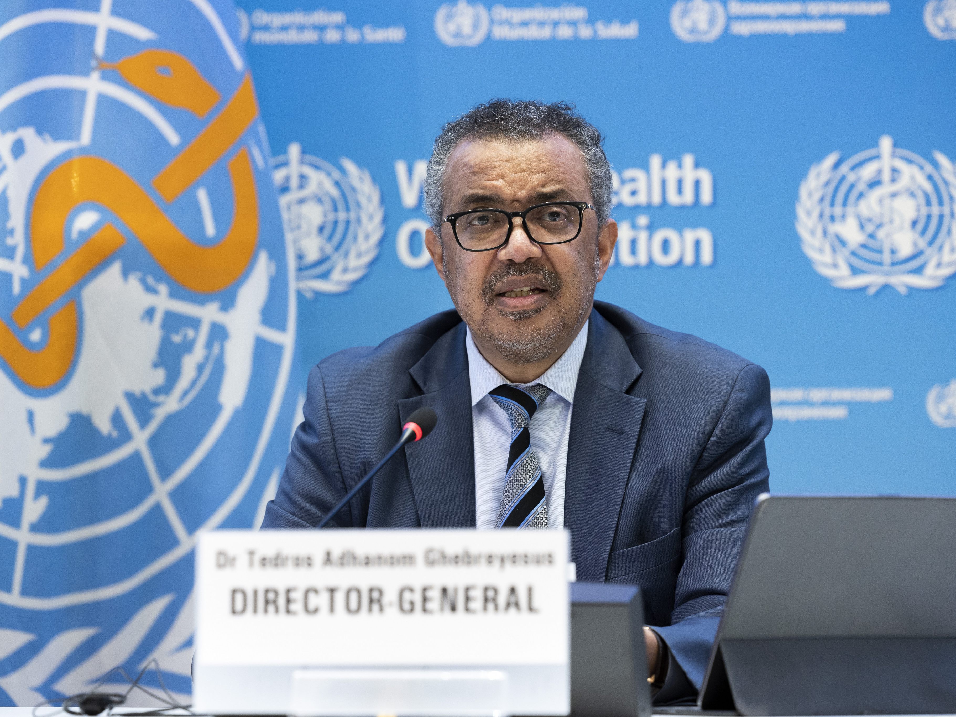 WHO-Generaldirektor Tedros Adhanom Ghebreyesus. WHO-Generaldirektor Tedros Adhanom Ghebreyesus.