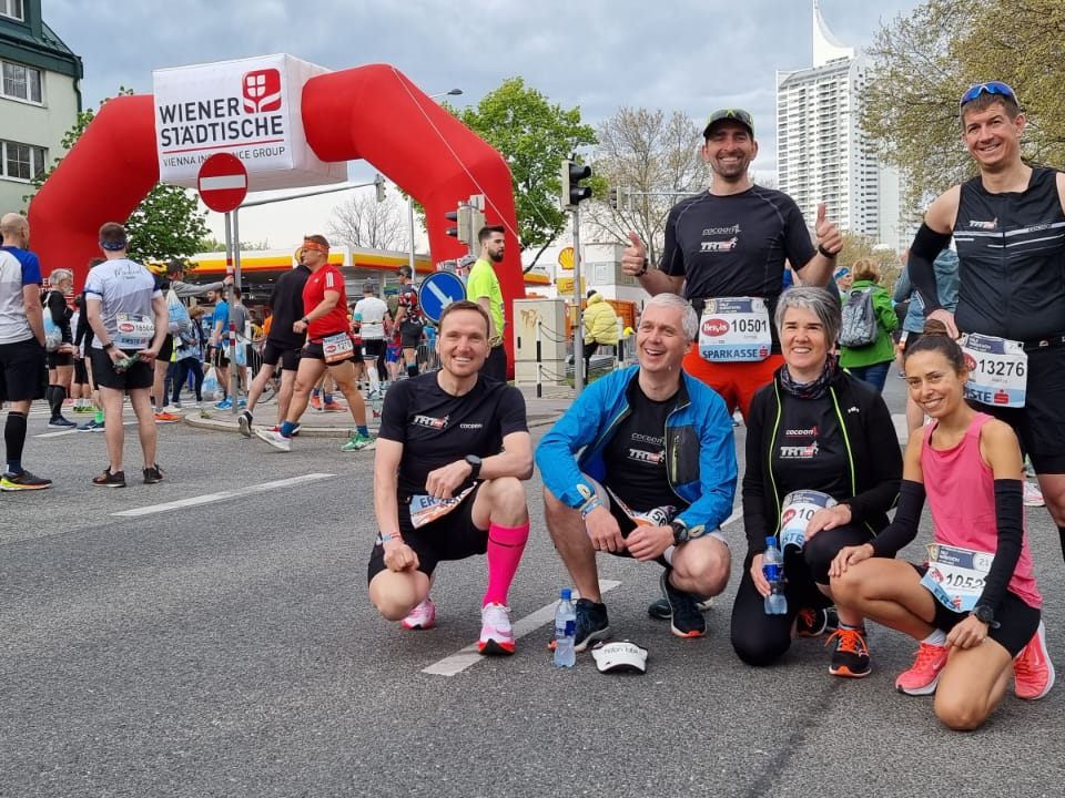 Das TRT Vorarlberg Team beim Vienna City Marathon in Wien