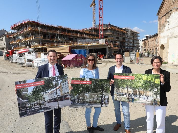 Das neue Stadtviertel "Wiener Landgut" in Wien-Favoriten nimmt Gestalt an. Das neue Stadtviertel "Wiener Landgut" in Wien-Favoriten nimmt Gestalt an.
