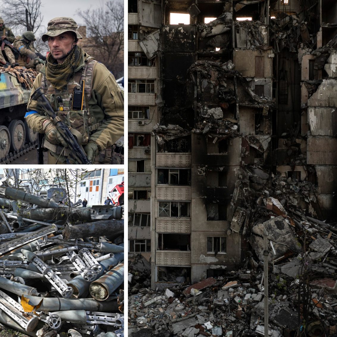 Bilder der Zerstörung in ukrainischen Städten
