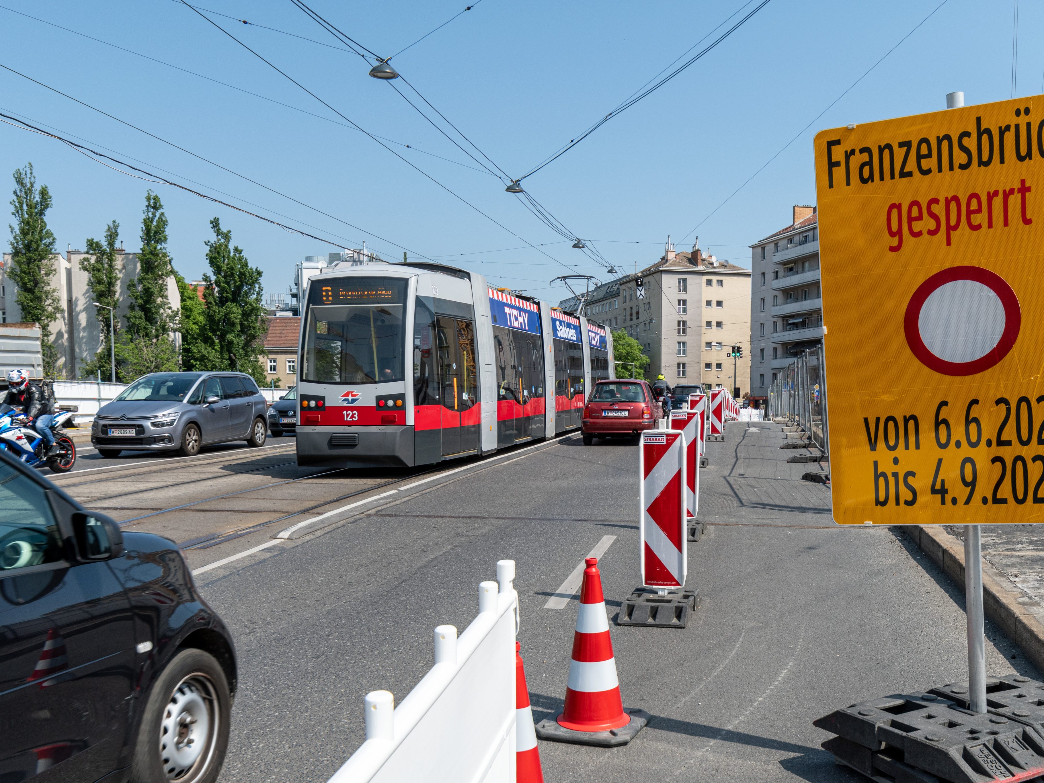 Die Wiener Straßenbahnlinie O wird ab 4. Juni geteilt. Die Wiener Straßenbahnlinie O wird ab 4. Juni geteilt.