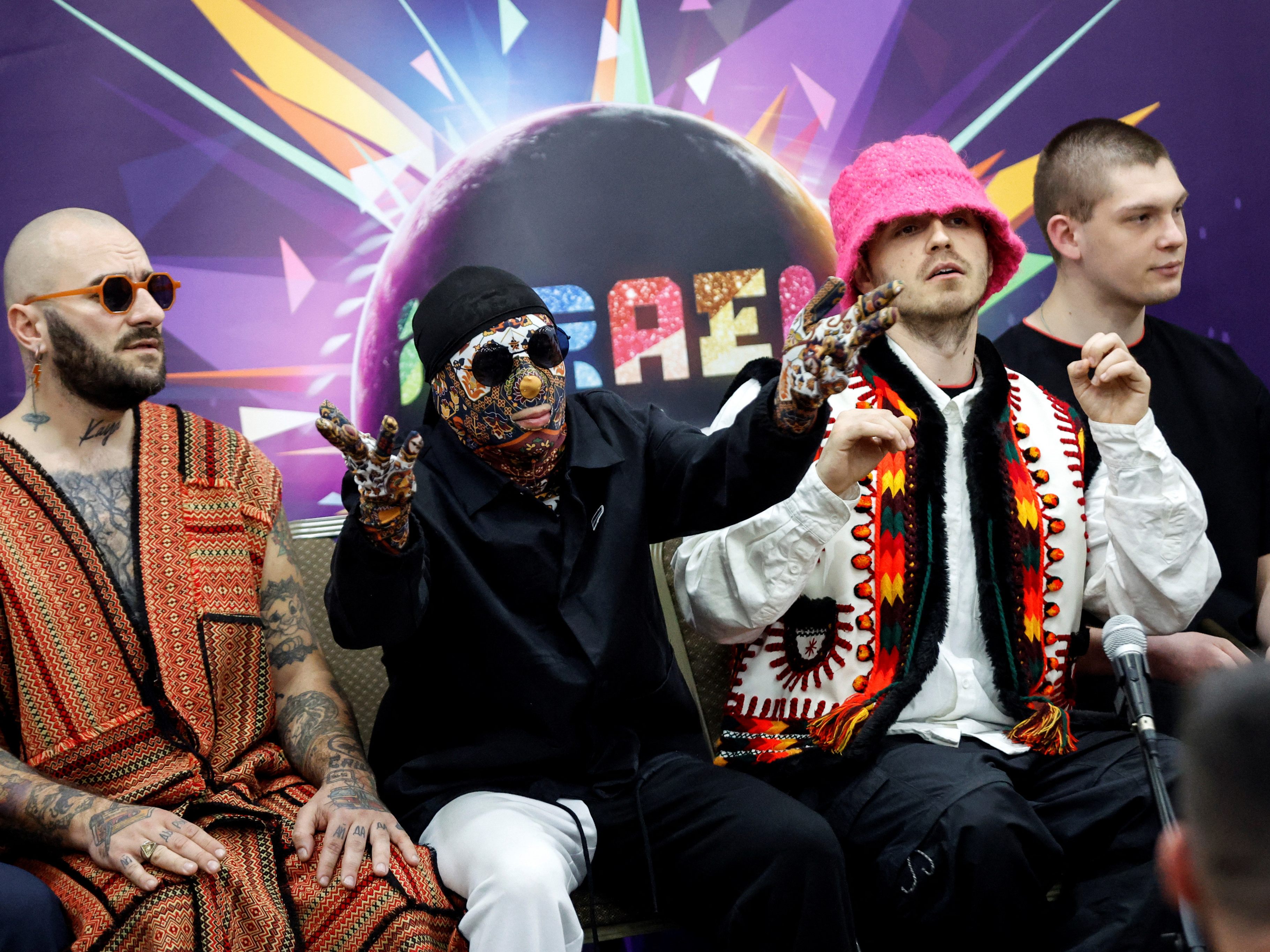 Die Band Kalush Orchestra wird die Ukraine beim ESC in Turin vertreten und gilt als Favorit. Die Band Kalush Orchestra wird die Ukraine beim ESC in Turin vertreten und gilt als Favorit.