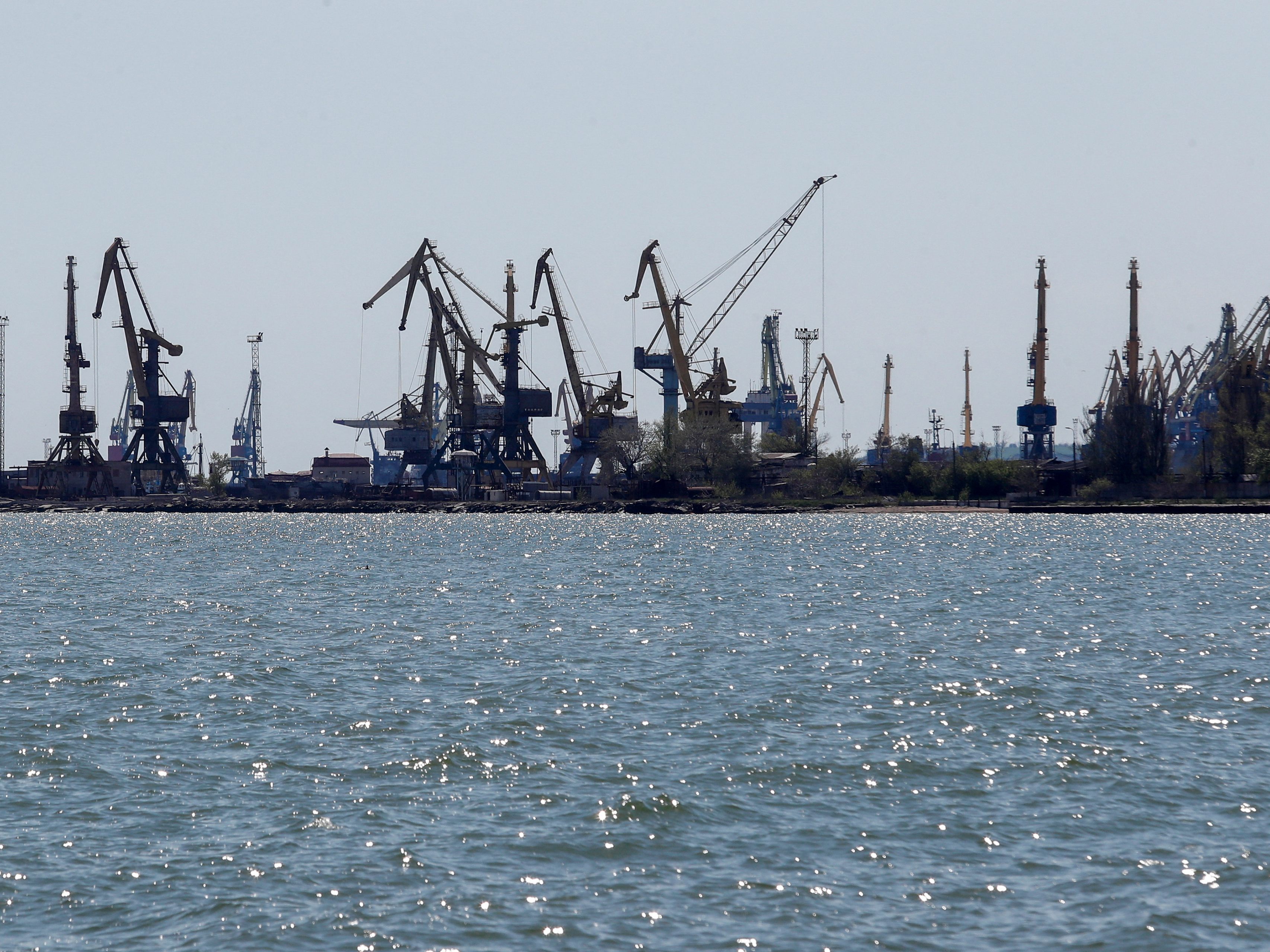 Mehrere Handelsschiffe im Hafen von Mariupol von Beschlagnahmung betroffen.