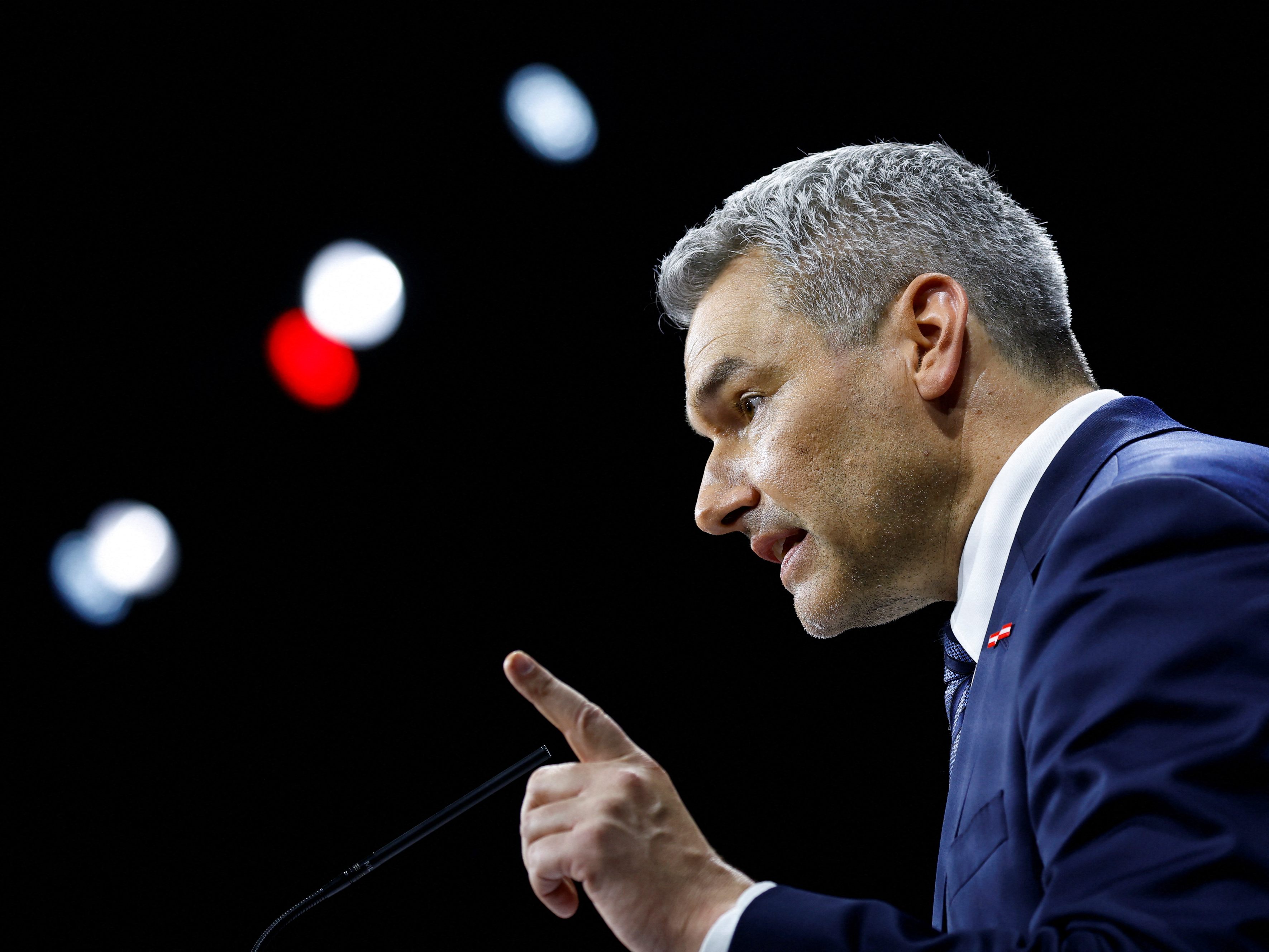 Ein NATO-Beitritt Österreichs kommt für Kanzler Nehammer nicht infrage.