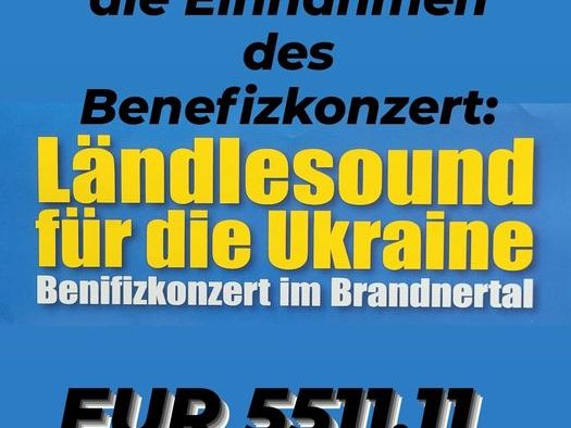 Ländlesound für die Ukraine