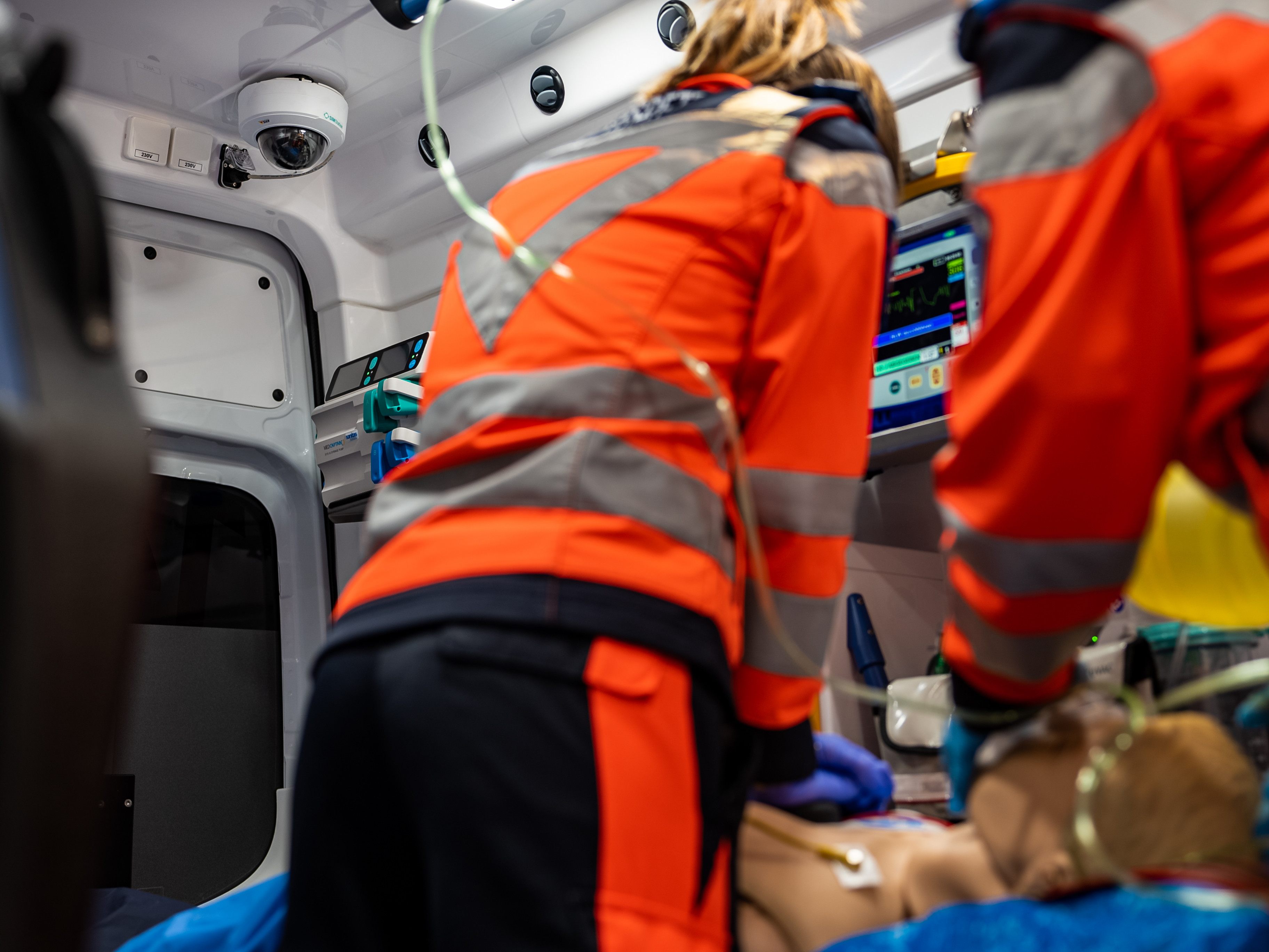 Die Wiener Rettung trainiert mit Simulations-Rettungswagen