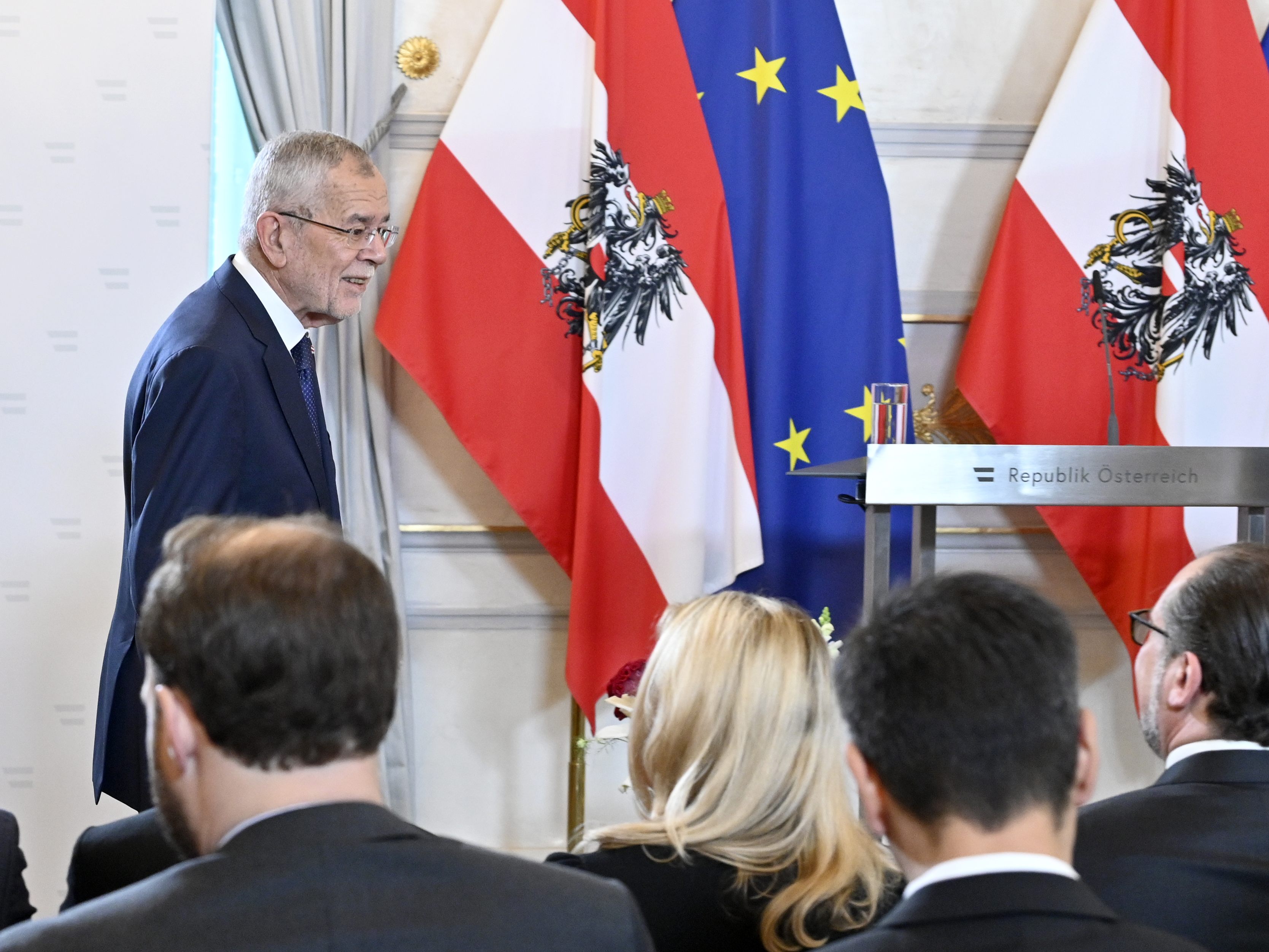 Alexander Van der Bellen war bei einem Festakt im Kanzleramt in Wien geladen. Alexander Van der Bellen war bei einem Festakt im Kanzleramt in Wien geladen.