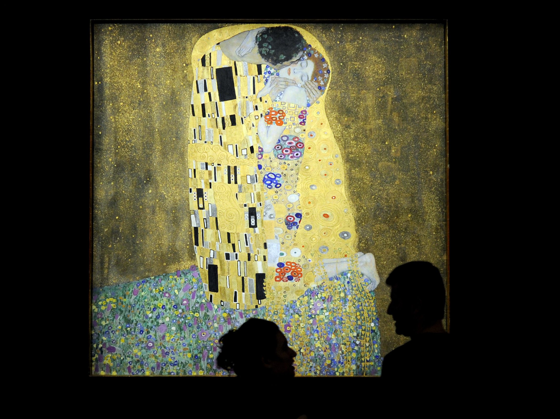 Das Bild "Liebespaar (Kuss)" aus dem Jahr 1901 von Gustav Klimt ist im Belvedere zu sehen - und als NFTs zu kaufen