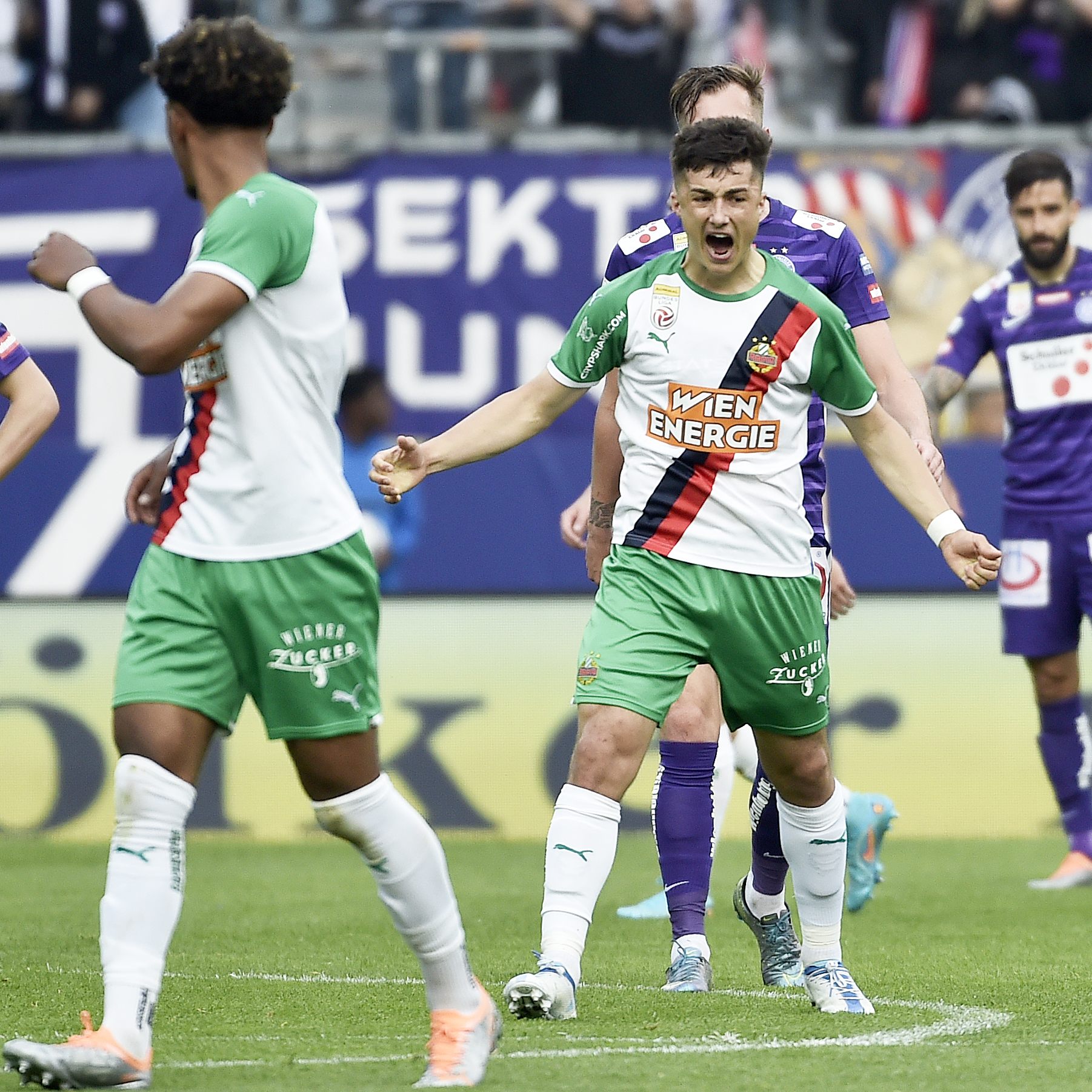 Austria Wien holte im Derby gegen Rapid am Sonntag 1:1.