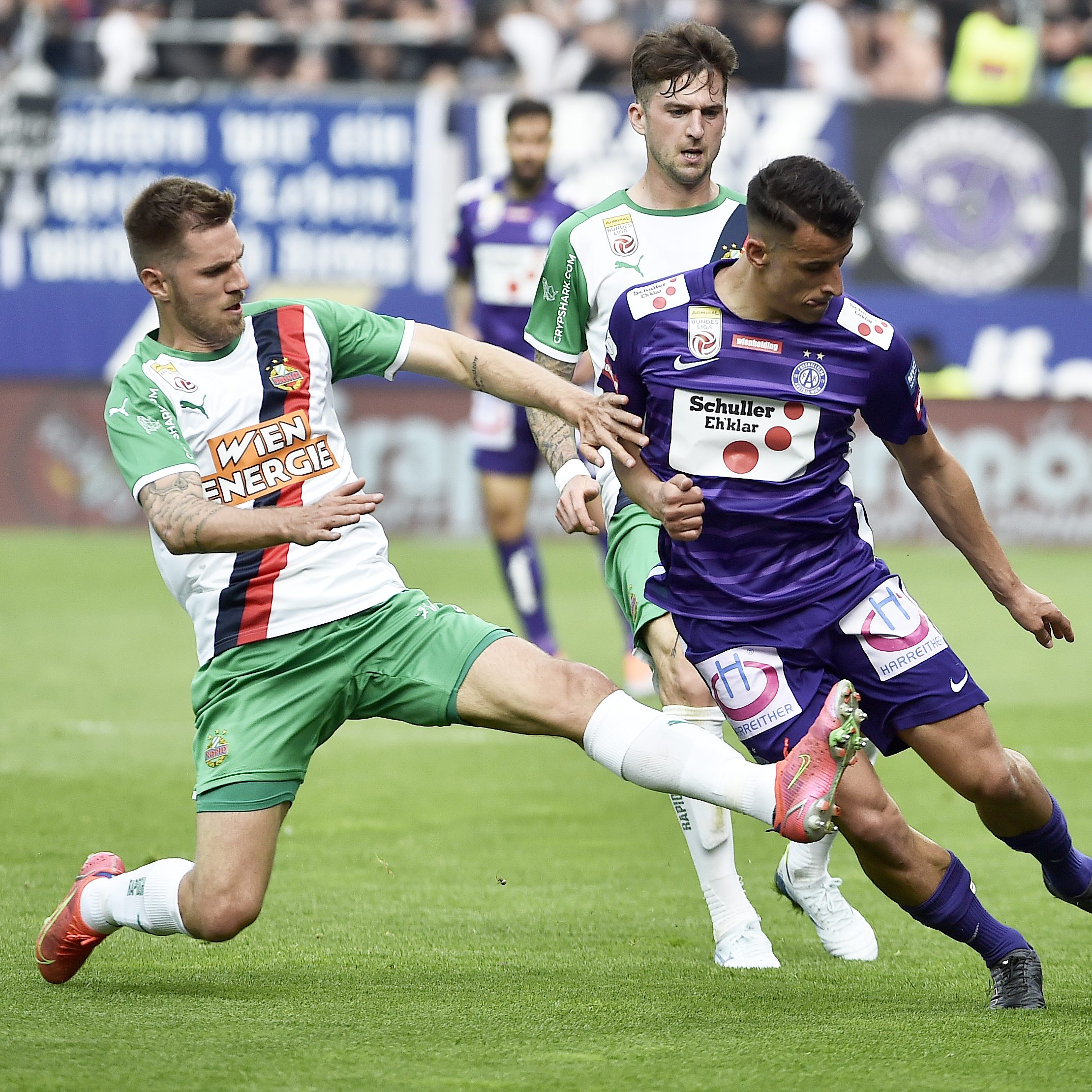 Austria und Rapid haben im Wiener Derby unentschieden gespielt.