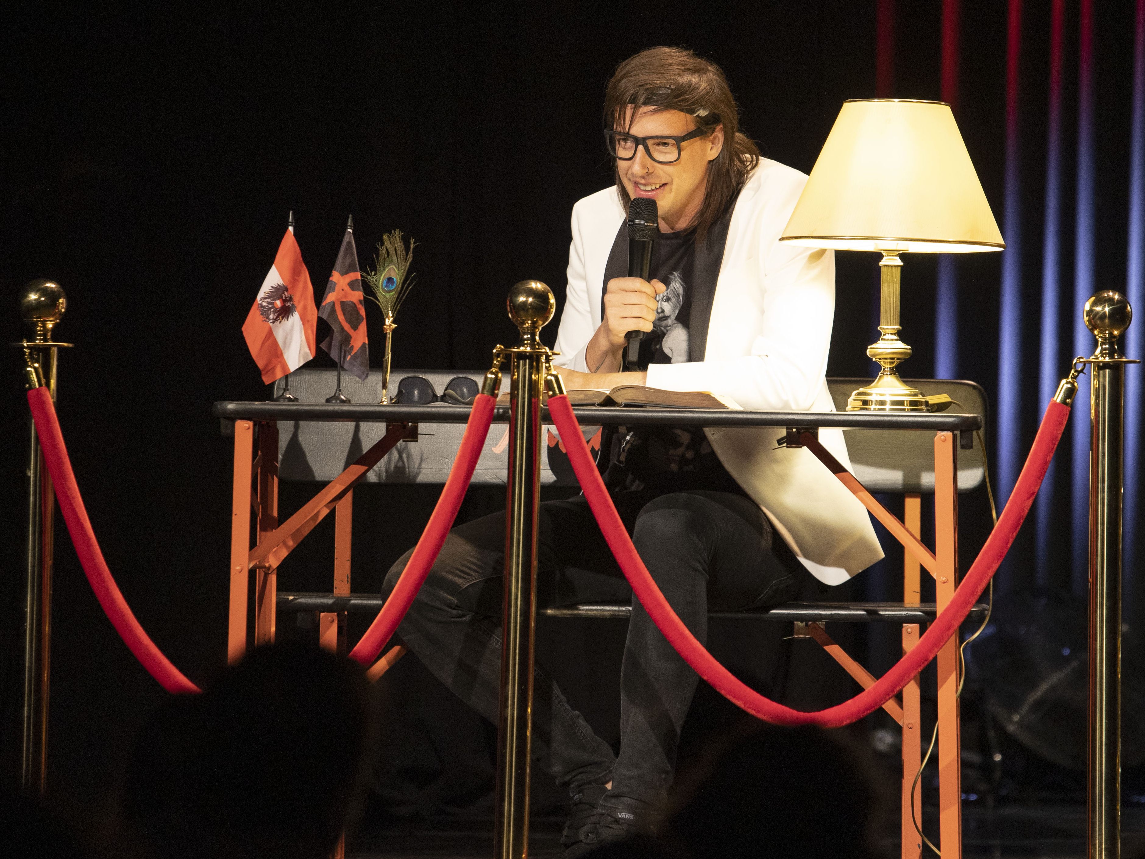 Marco Pogos erstes Kabarett "Gschichtldrucker" startet im Wiener Orpheum.