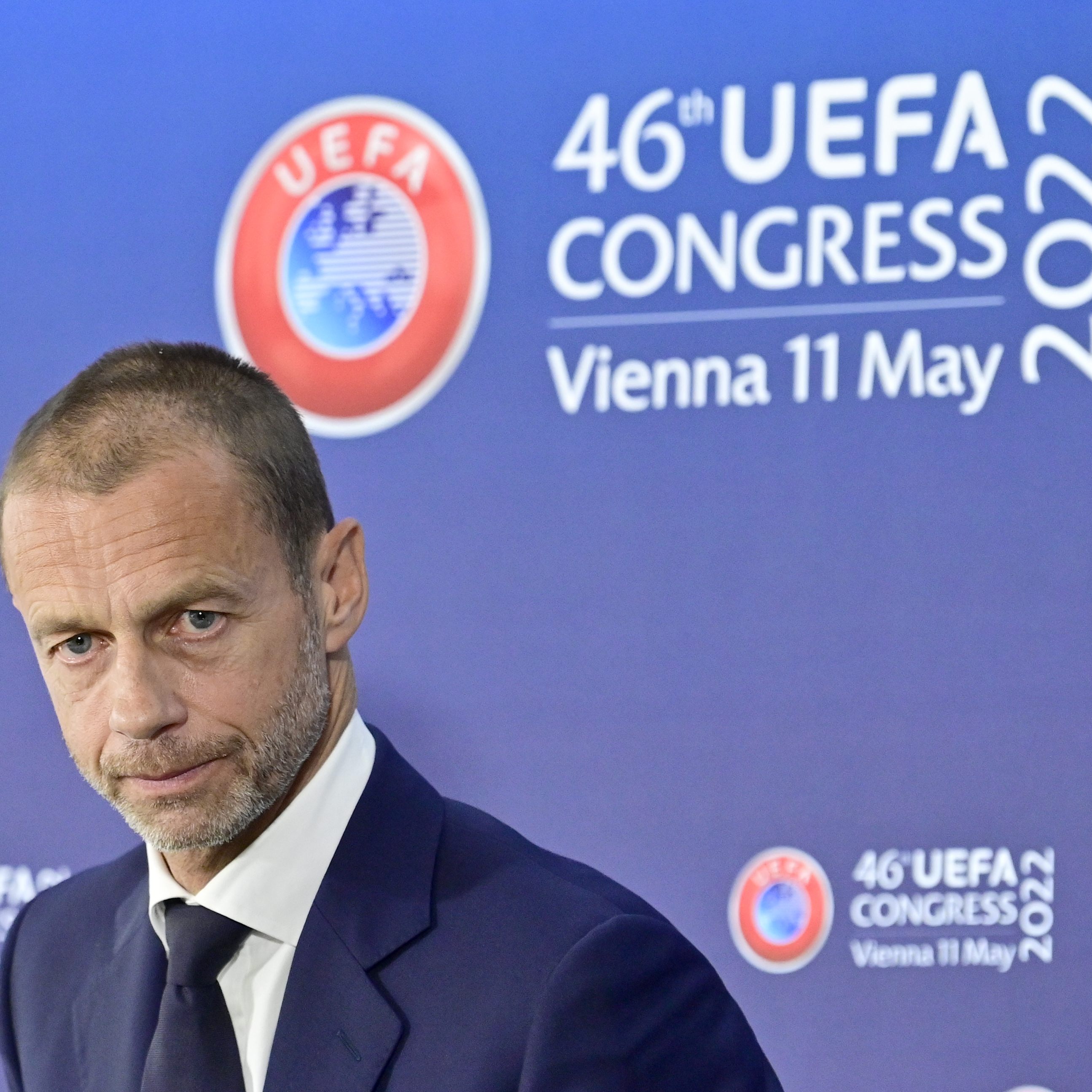 UEFA-Präsident Ceferin beim UEFA-Kongress in Wien