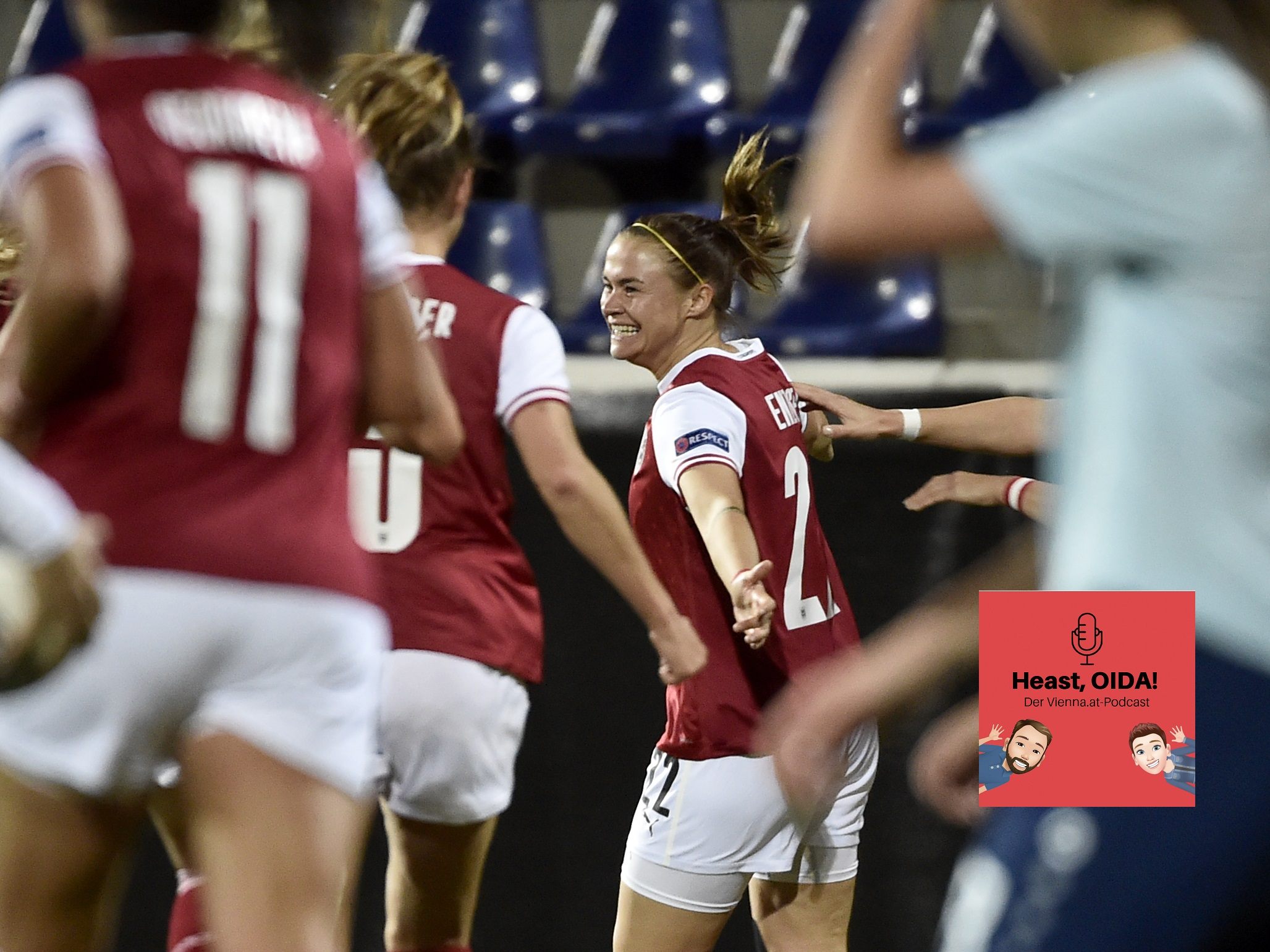 Österreichs Stefanie Enzinger blickte im VIENNA.at-Podcast auf die Fußball-Europameisterschaft der Frauen 2022 voraus. Österreichs Stefanie Enzinger blickte im VIENNA.at-Podcast auf die Fußball-Europameisterschaft der Frauen 2022 voraus.