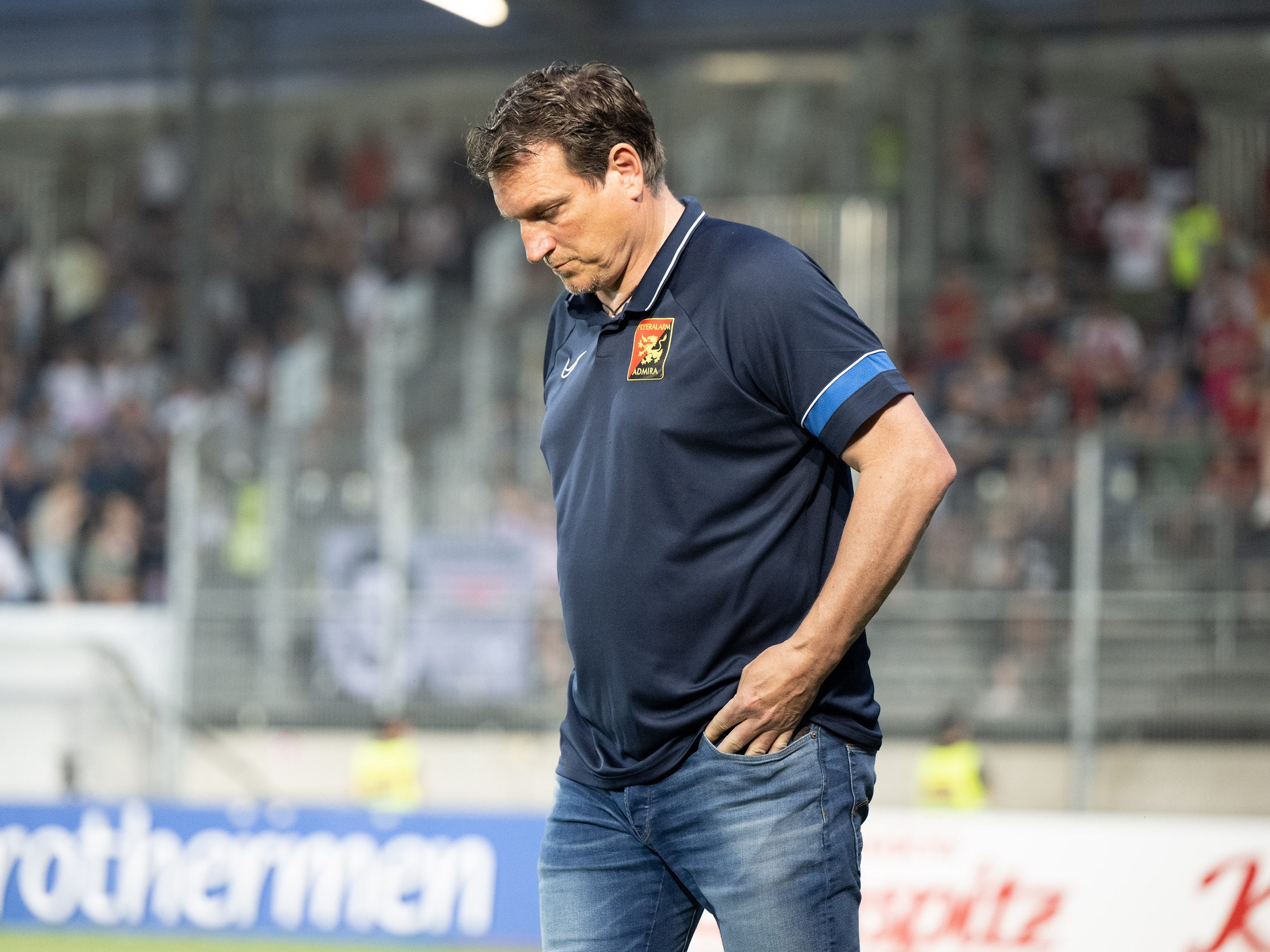 Andreas Herzog schaffte den Klassenerhalt mit der Admira nicht. Andreas Herzog schaffte den Klassenerhalt mit der Admira nicht.