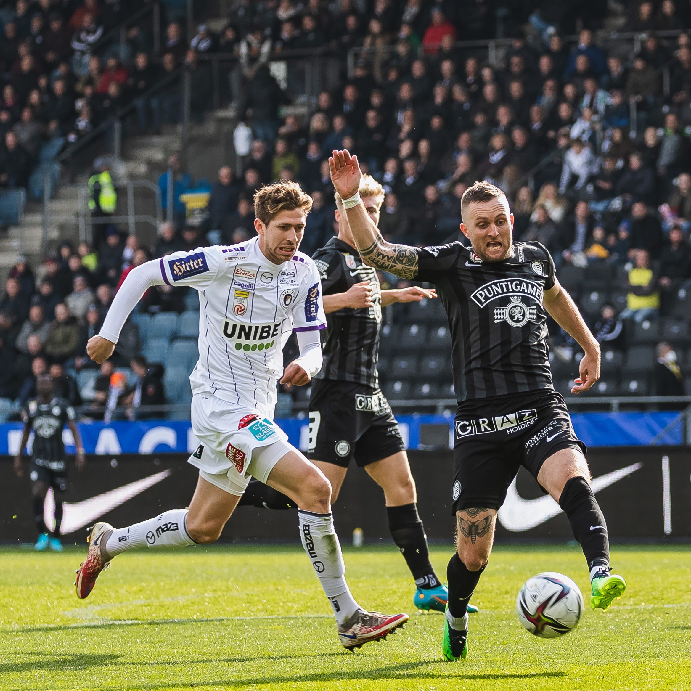 LIVE-Ticker zum Spiel Austria Klagenfurt gegen Sturm Graz ab 14.30 Uhr.