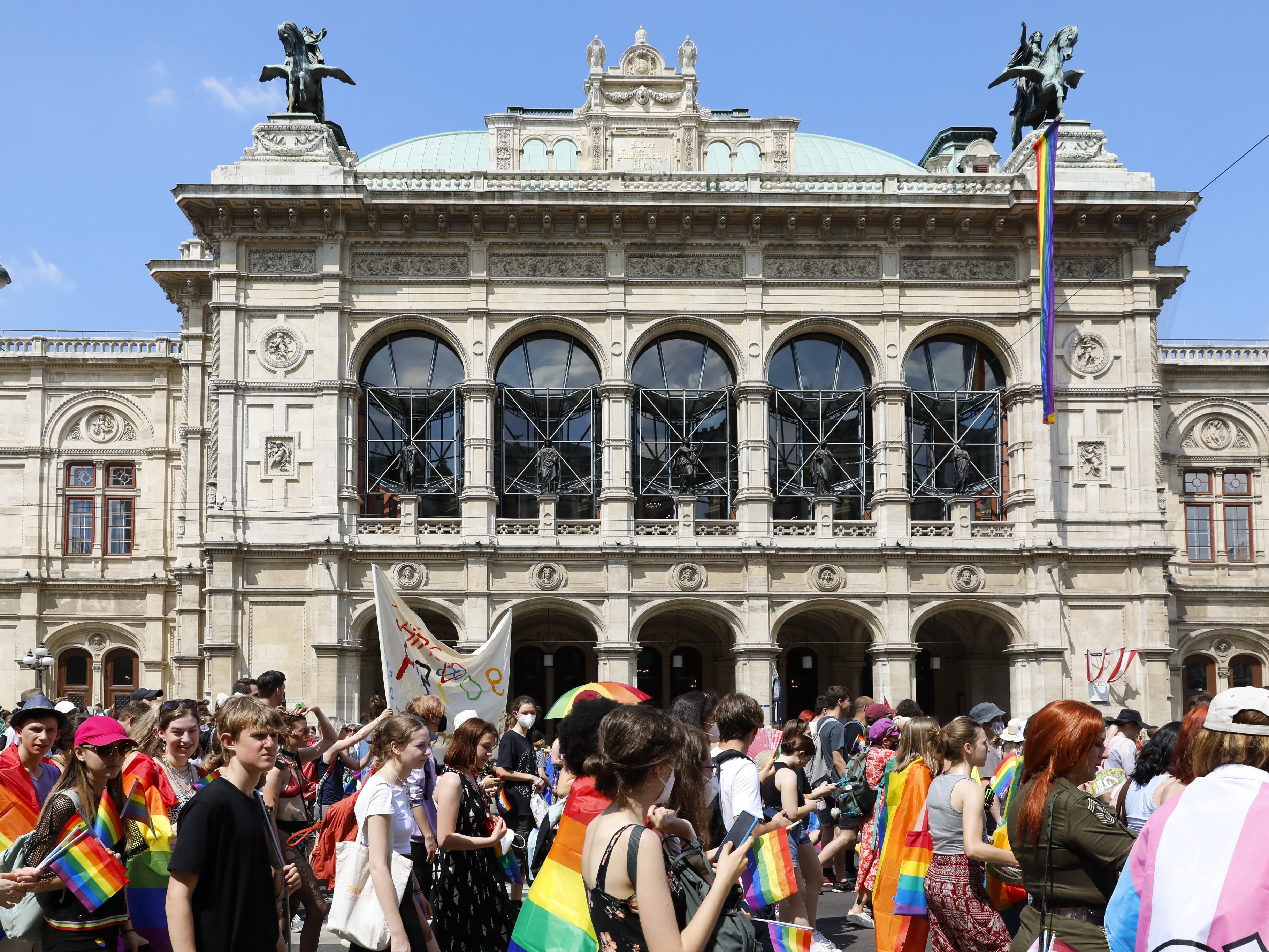 Bei der Vienna Pride werden rund 200.000 Teilnehmer erwartet.