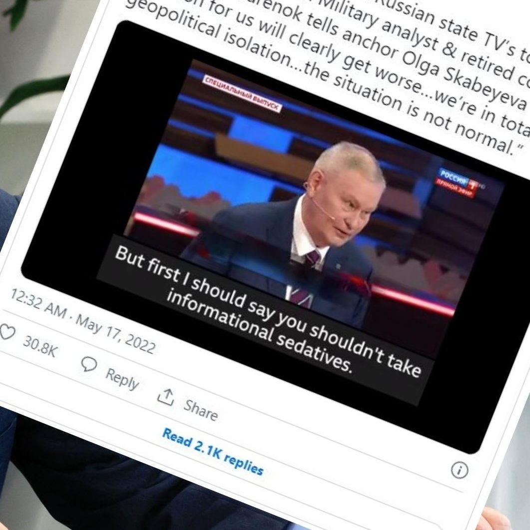 Michail Chodarenko übte scharfe Kritik am Ukraine-Krieg, und das im russischen Fernsehen.