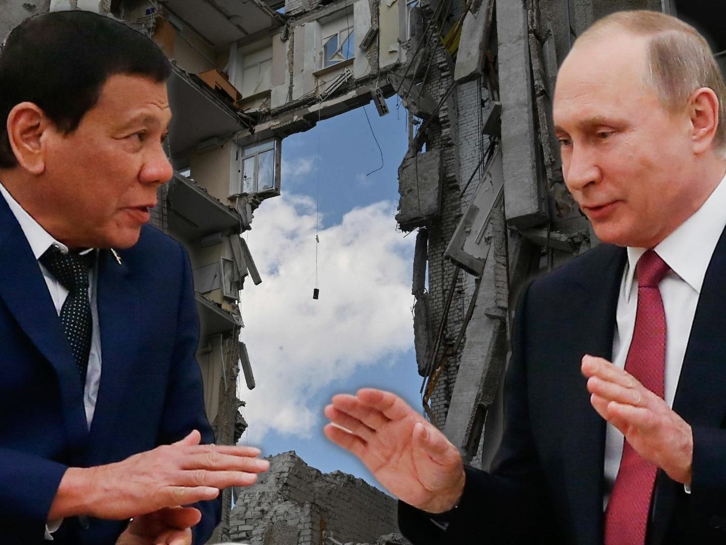 Rodrigo Duterte und Wladimir Putin.