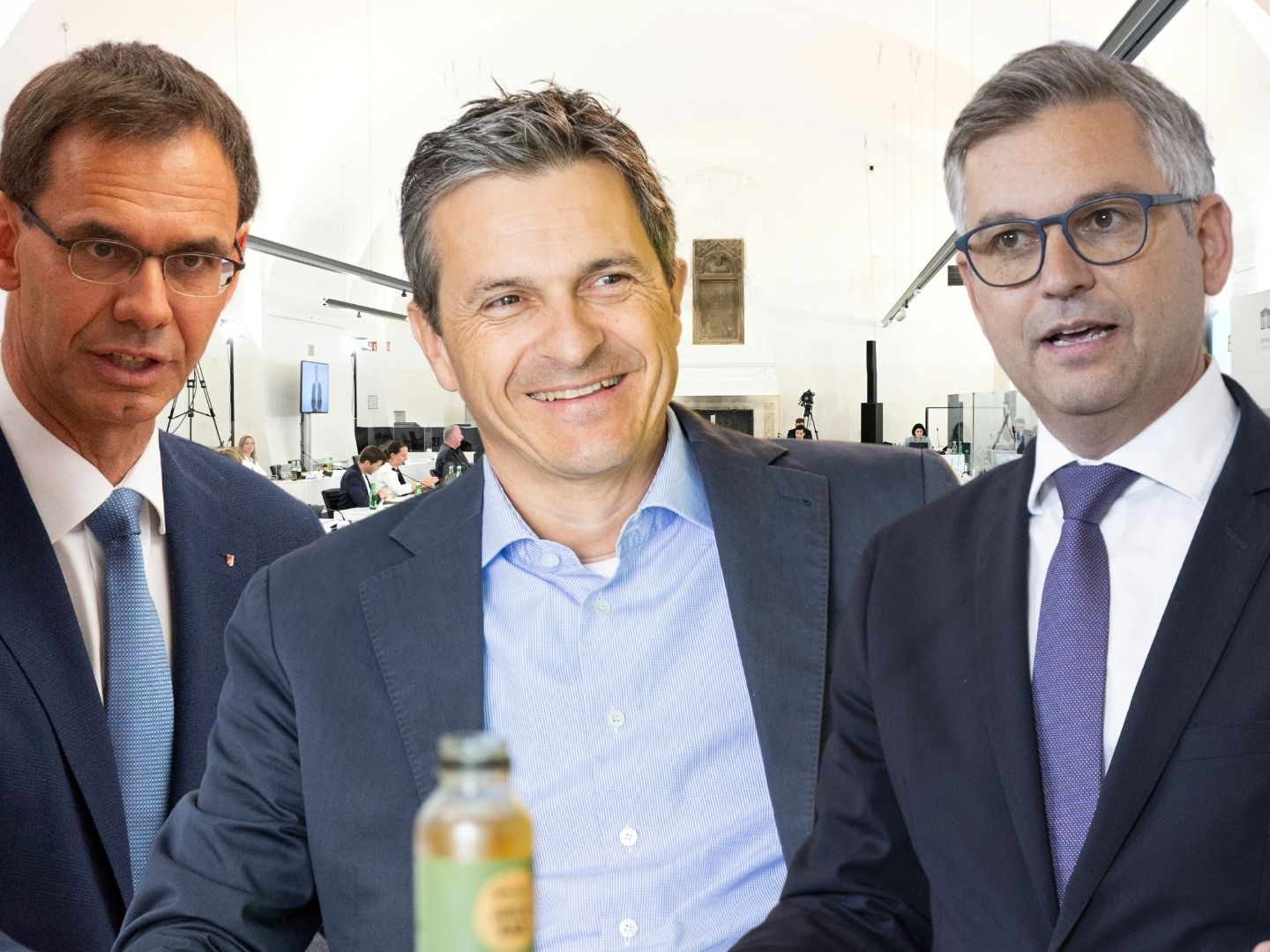 LH Wallner, Jürgen Rauch und Magnus Brunner müssen sich vor dem U-Ausschuss verantworten.