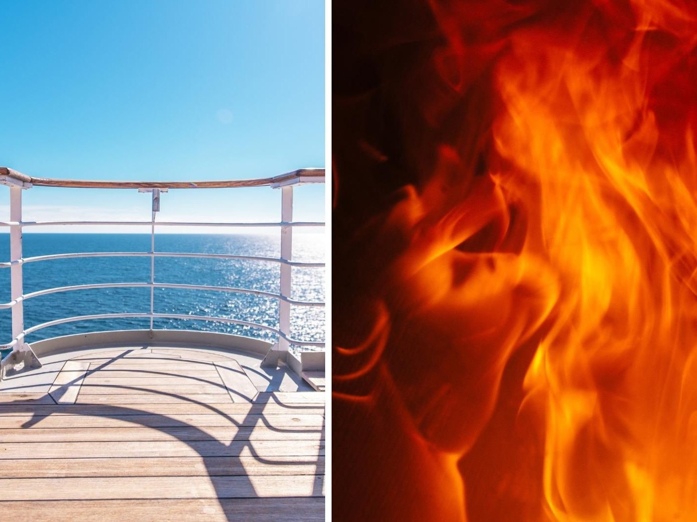 Schock für die Urlauber: Ein Kreuzfahrtschiff fing Feuer. Schock für die Urlauber: Ein Kreuzfahrtschiff fing Feuer.