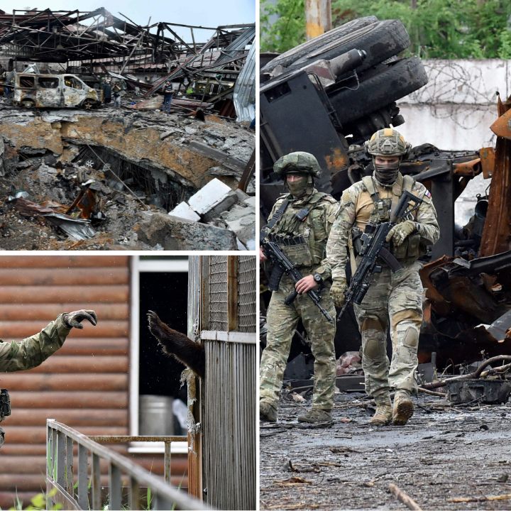 Ukrainische Armeeführung berichtet von massiven Gefechten im Donbass.