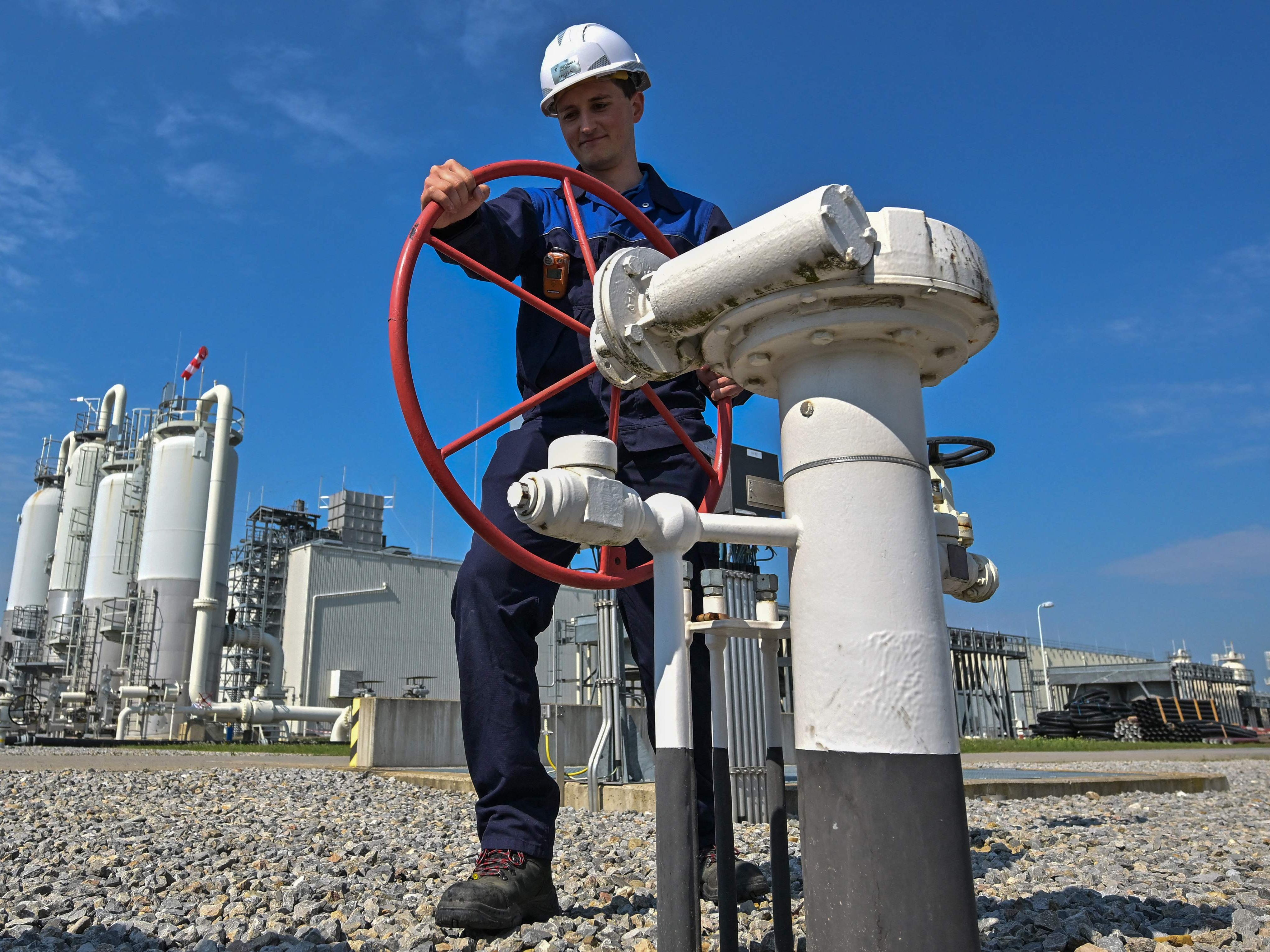 In Österreich kommt Gas derzeit noch unvermindert an. (Symbolbild)