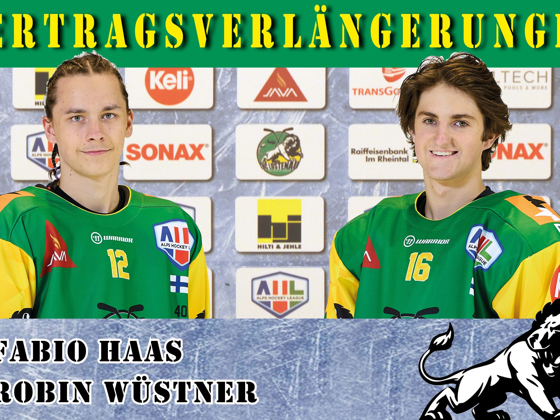 Weitere Vertragsverlängerungen beim EHC Lustenau