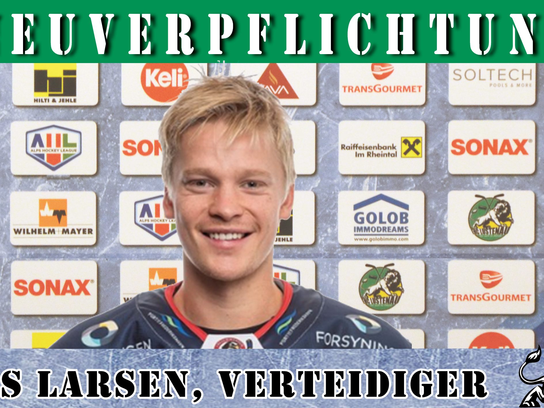 Der dänische Verteidiger Mads Larsen spielt ab der kommenden Saison beim EHC Lustenau