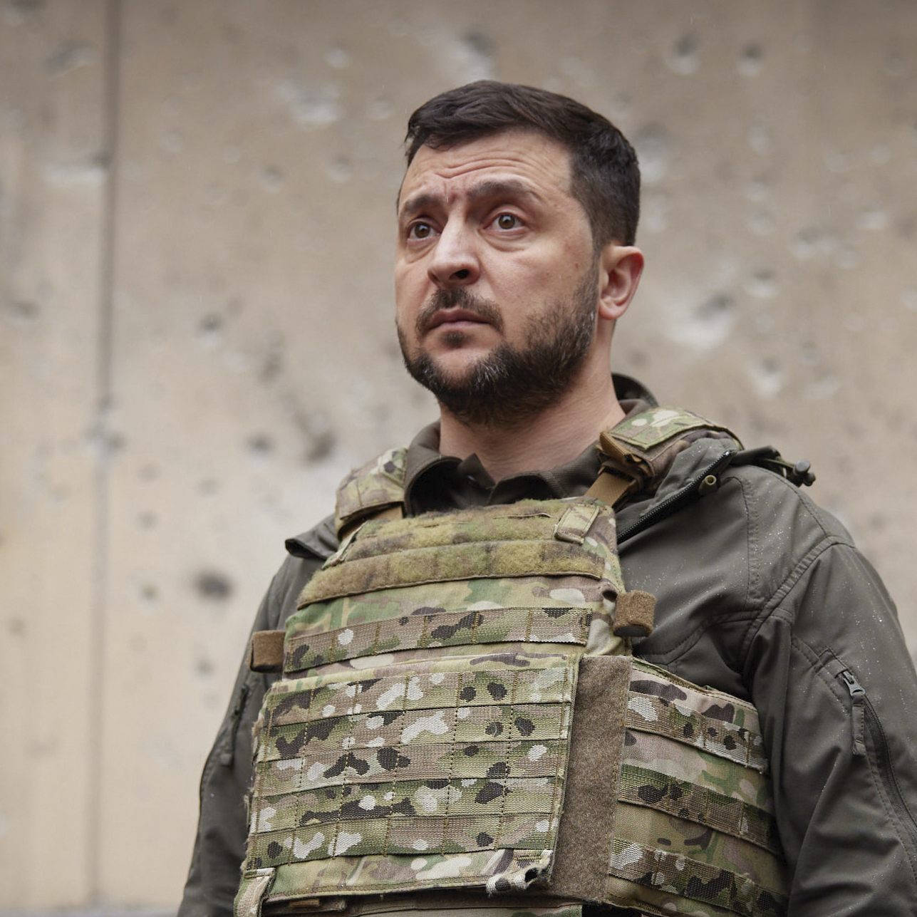 Der ukrainische Präsident Selenskyj machte sich ein Bild von der Kriegsfront im Osten.