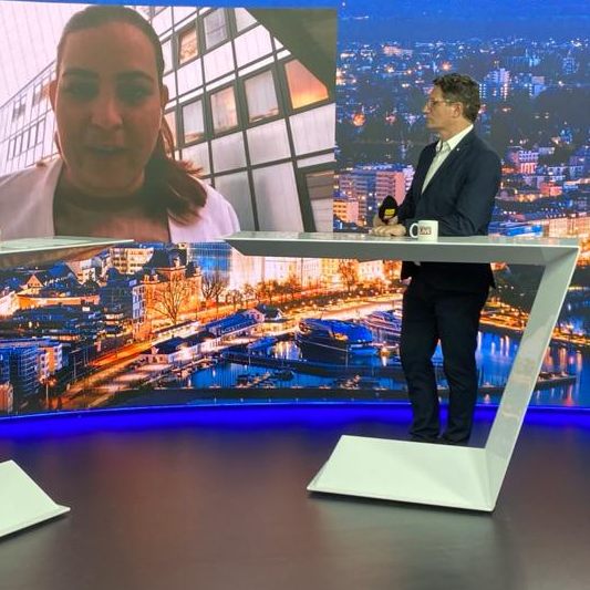 Nina Tomaselli und Reinhold Einwallner bei "Vorarlberg LIVE"