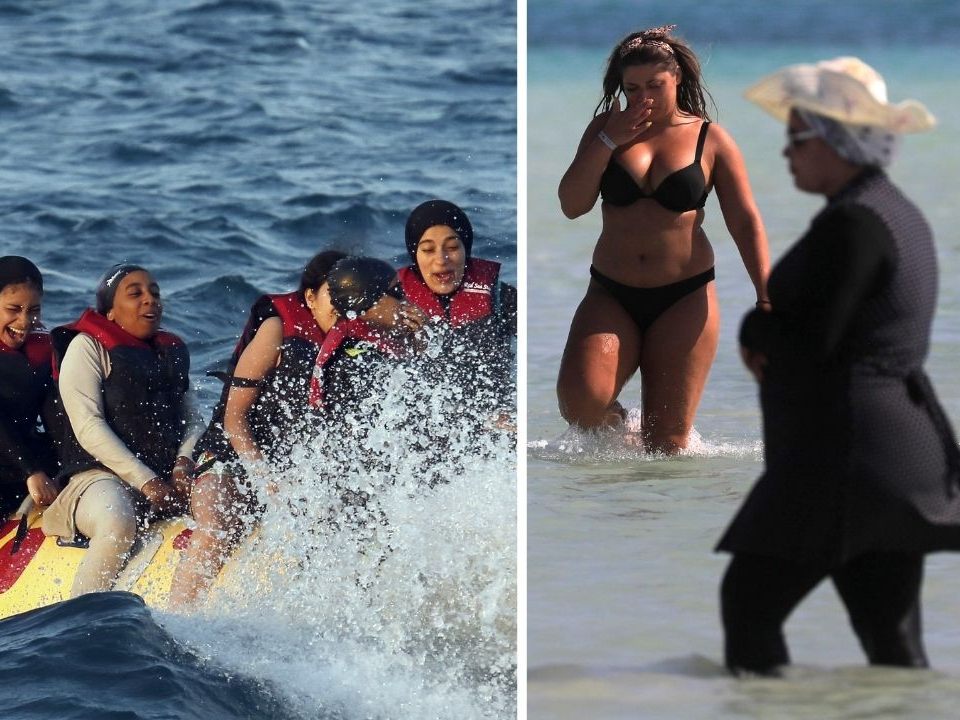 Burkini-Debatte in Frankreich.