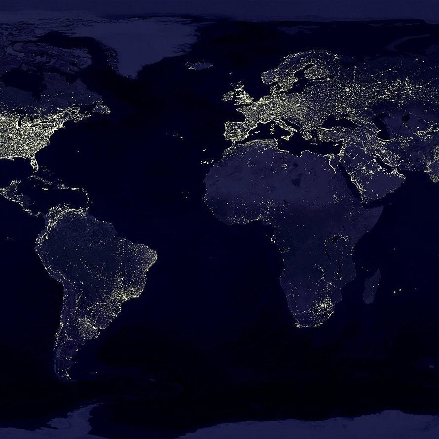 Anhand nächtlicher Satellitenbilder lasse sich, laut einer Studie, Armut ablesen.